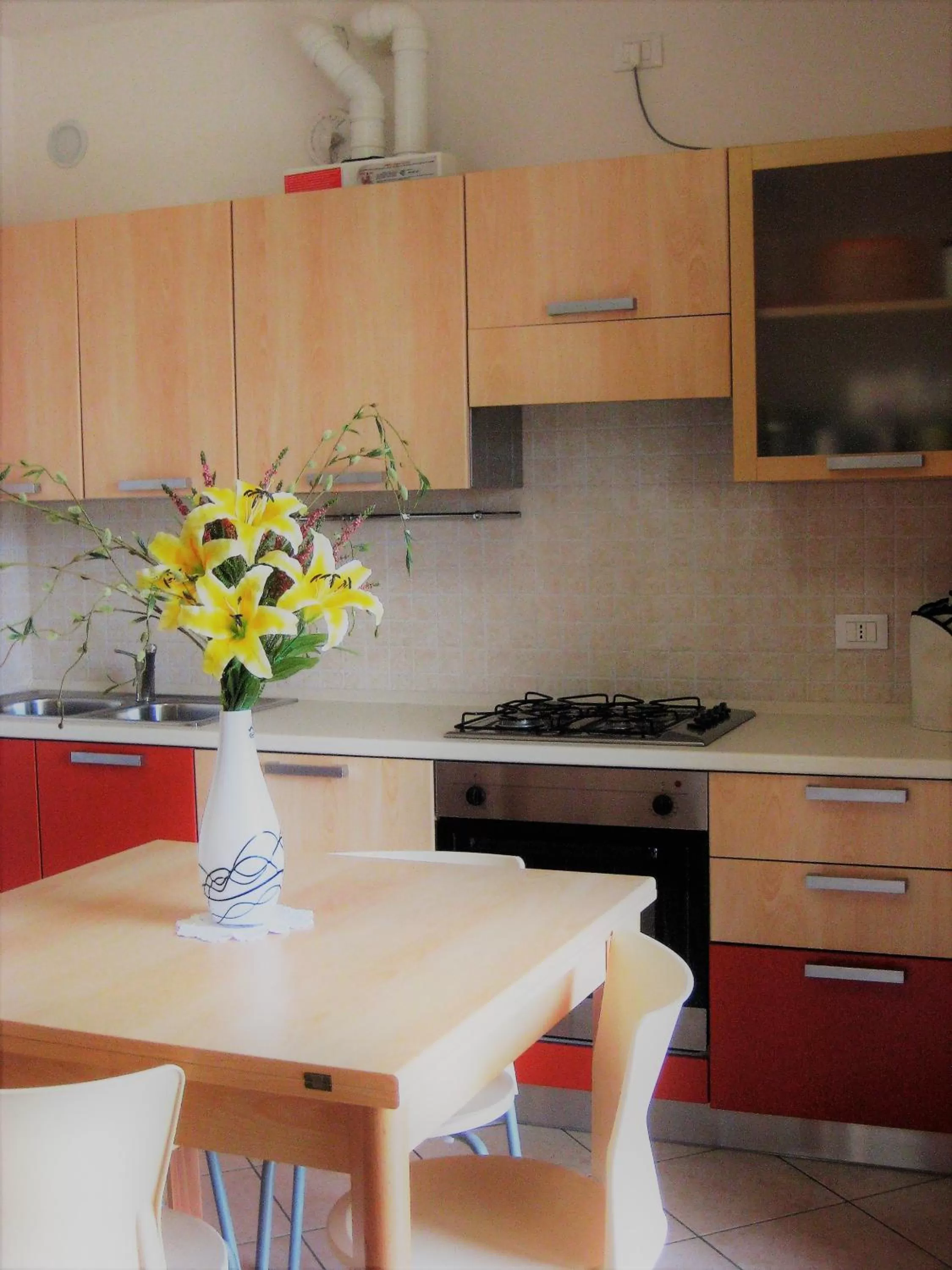 Kitchen or kitchenette, Kitchen/Kitchenette in Villaggio dei Fiori Apart- Hotel 3 Stars - Family Resort