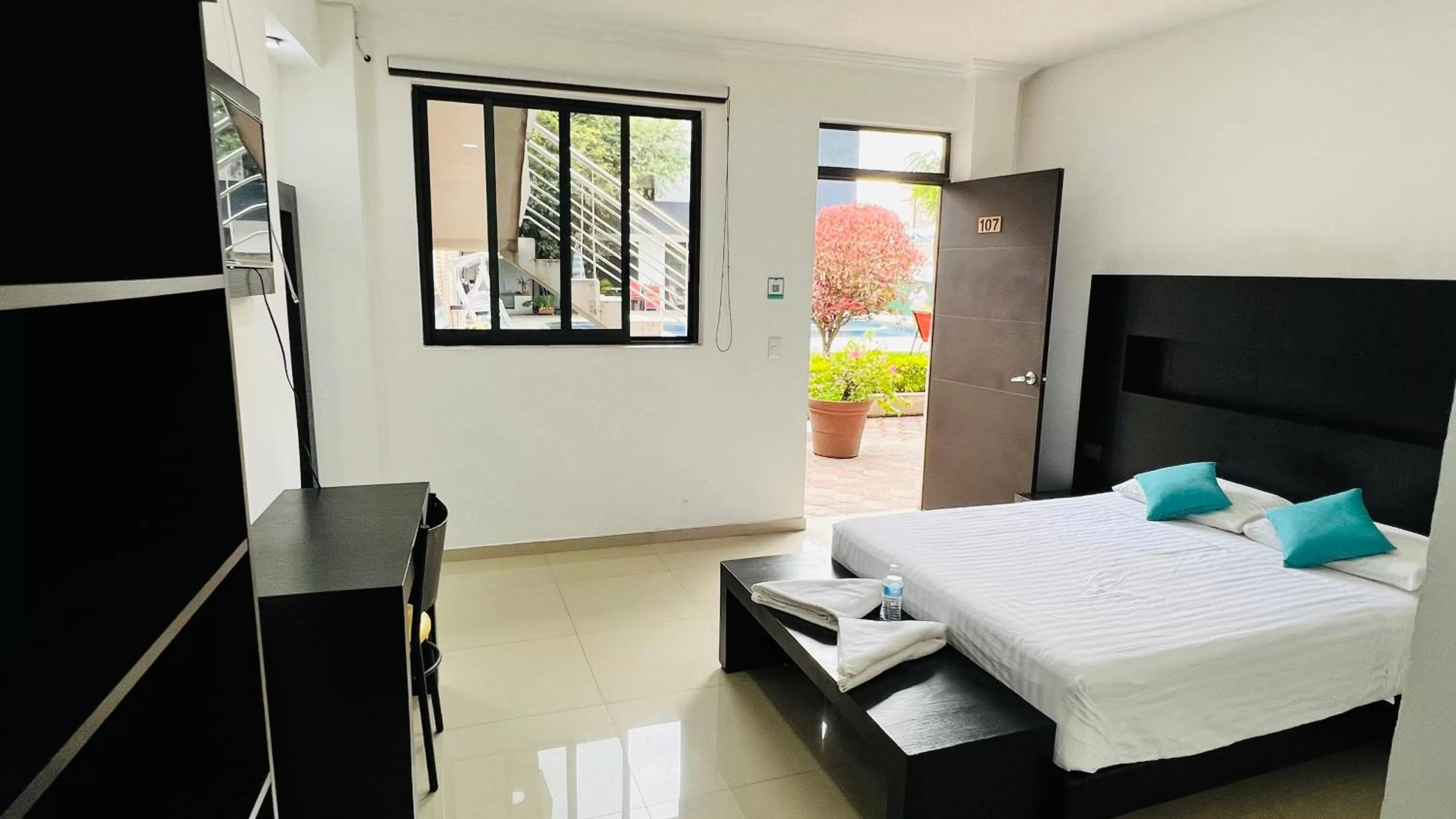 Bed in Hotel Villa Pralaya