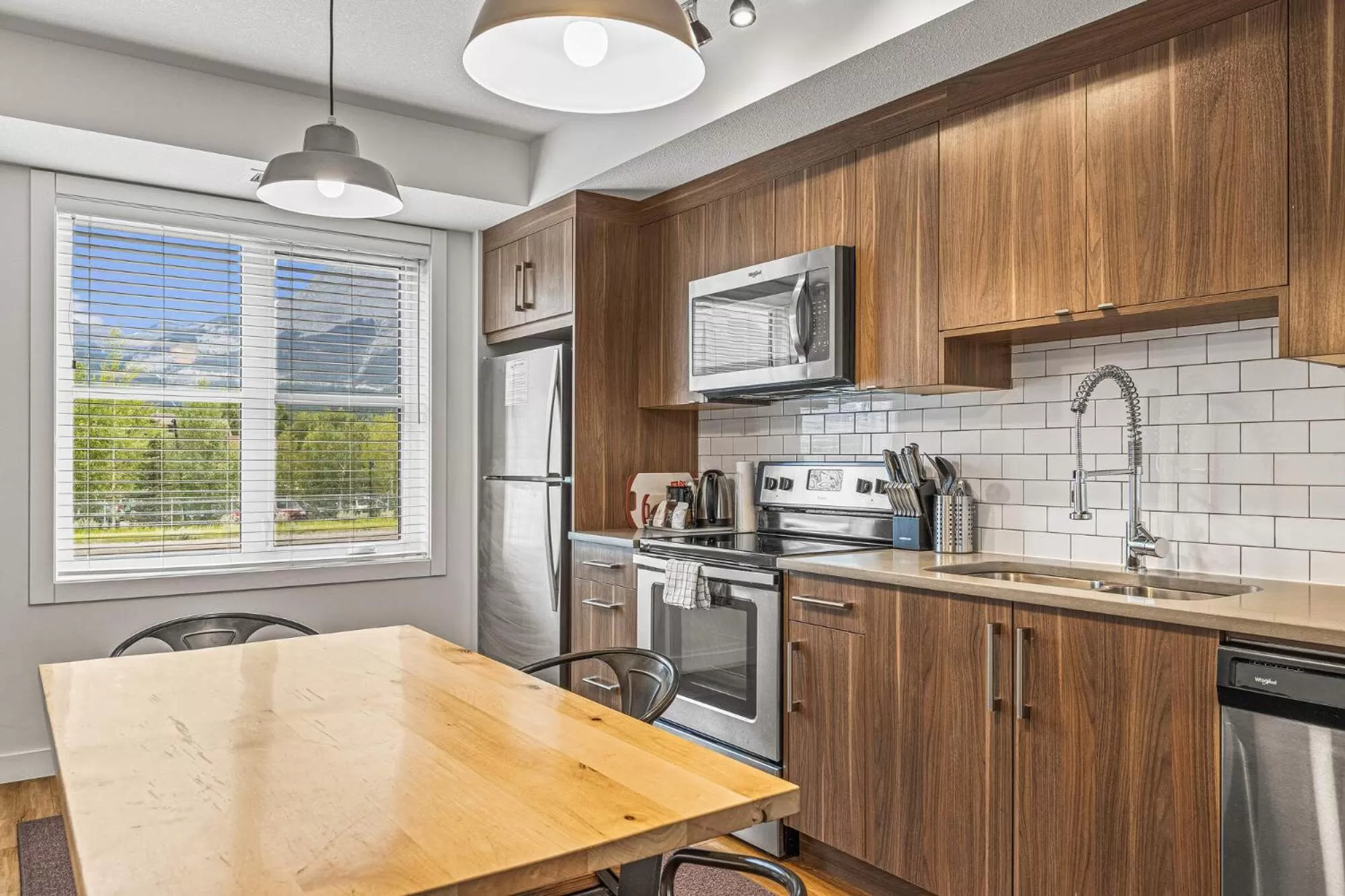kitchen in Basecamp Resorts Canmore