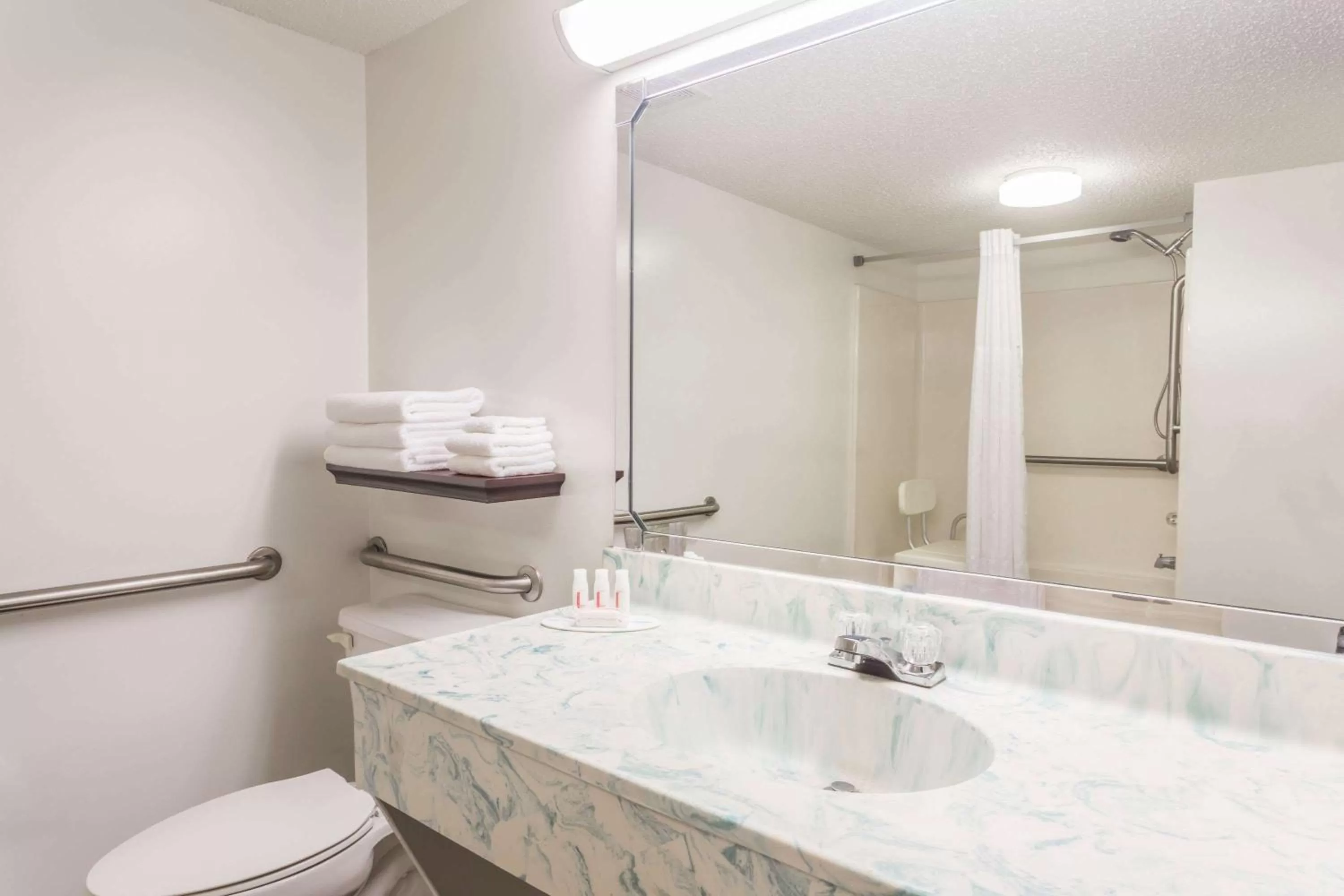 Bathroom in Super 8 by Wyndham Madison