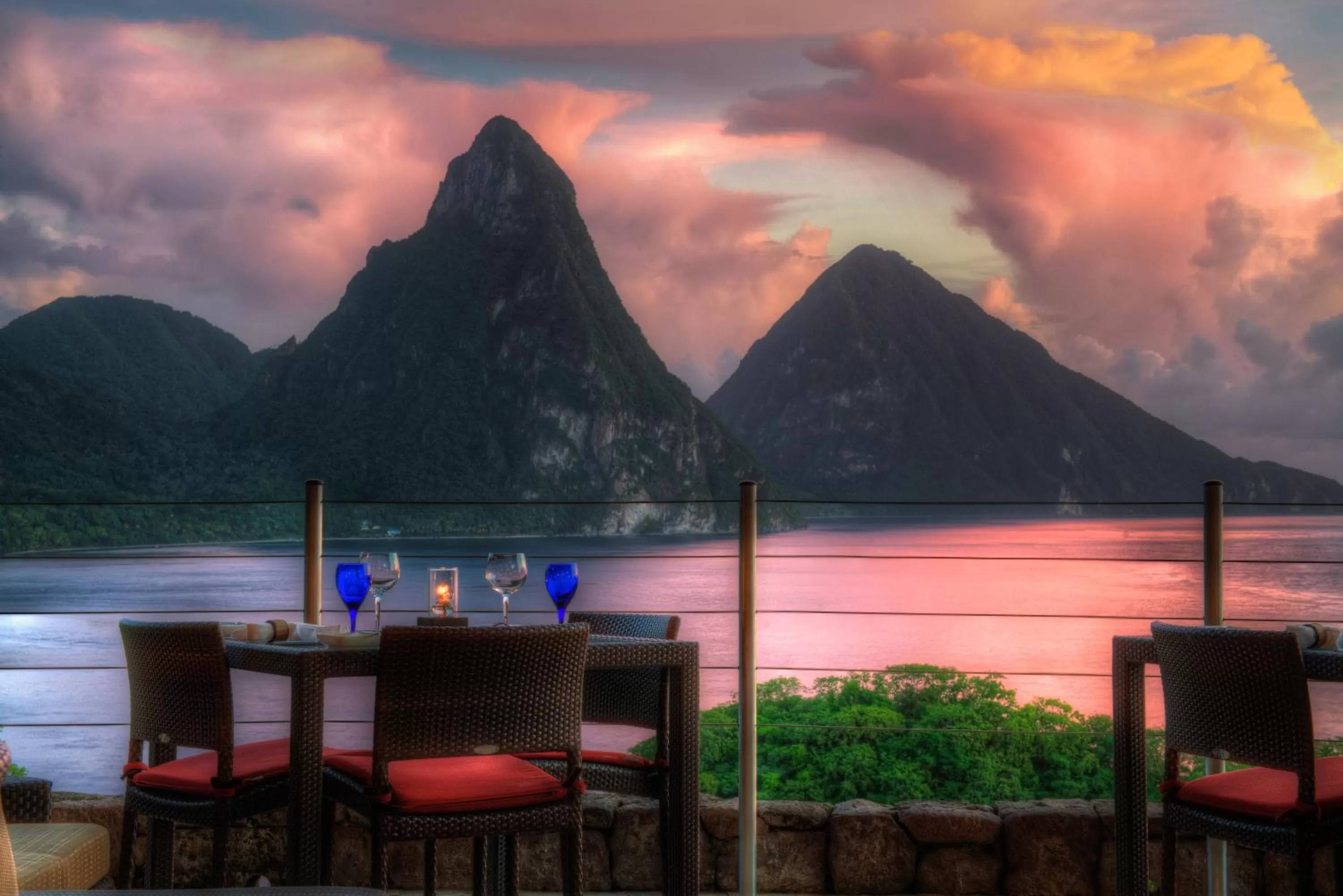 Balcony/Terrace in Jade Mountain