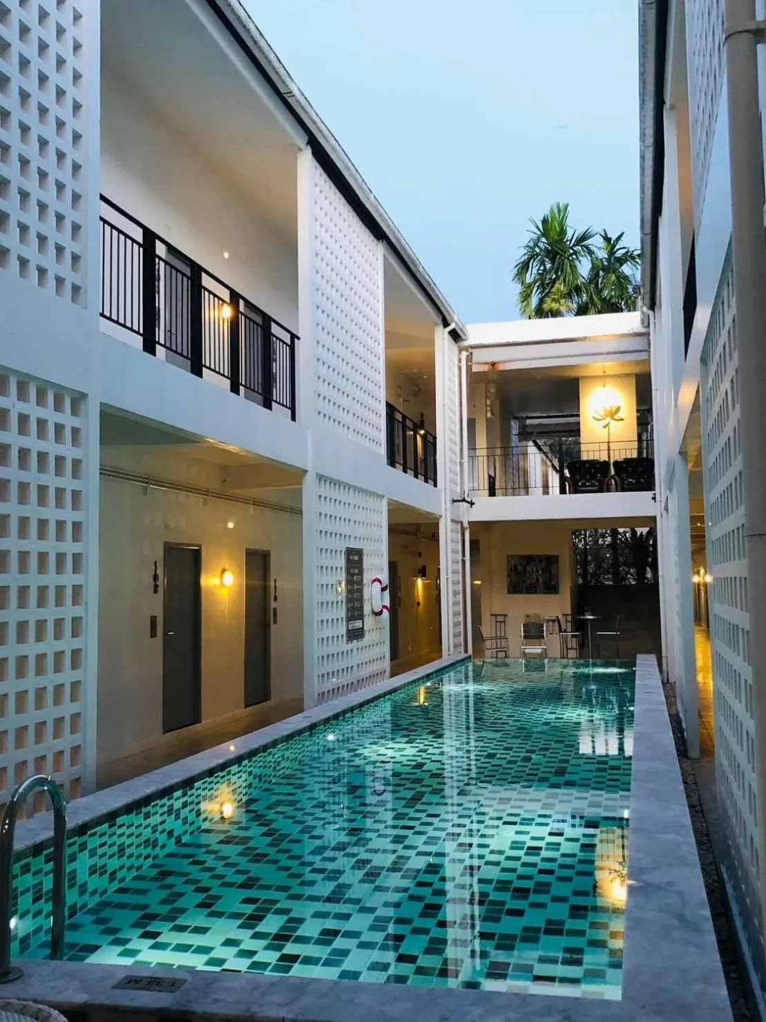 Pool view in The Rubber Hotel Phuket