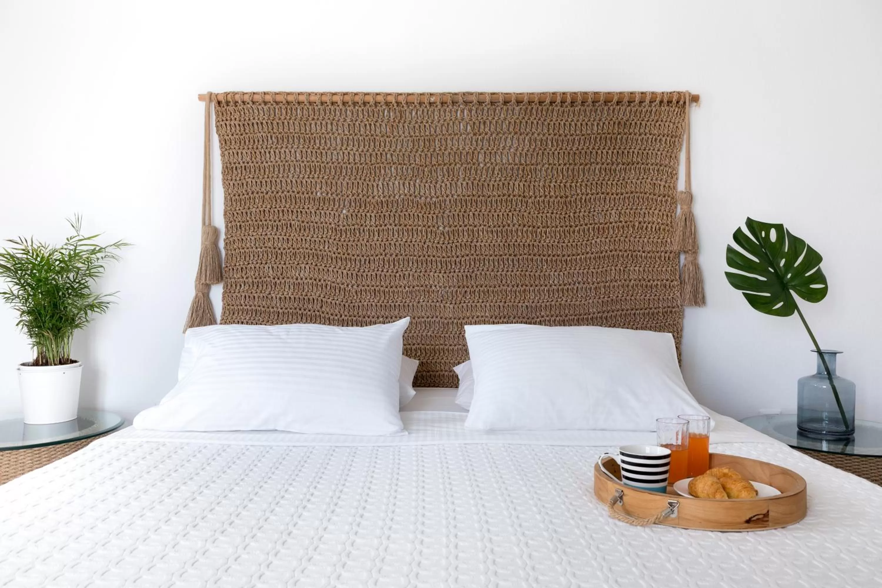 Bedroom, Bed in Amperian Mykonos Suites & Villas