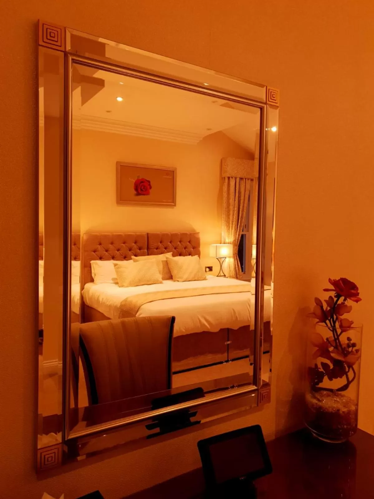 Bed in The Old Hall Hotel