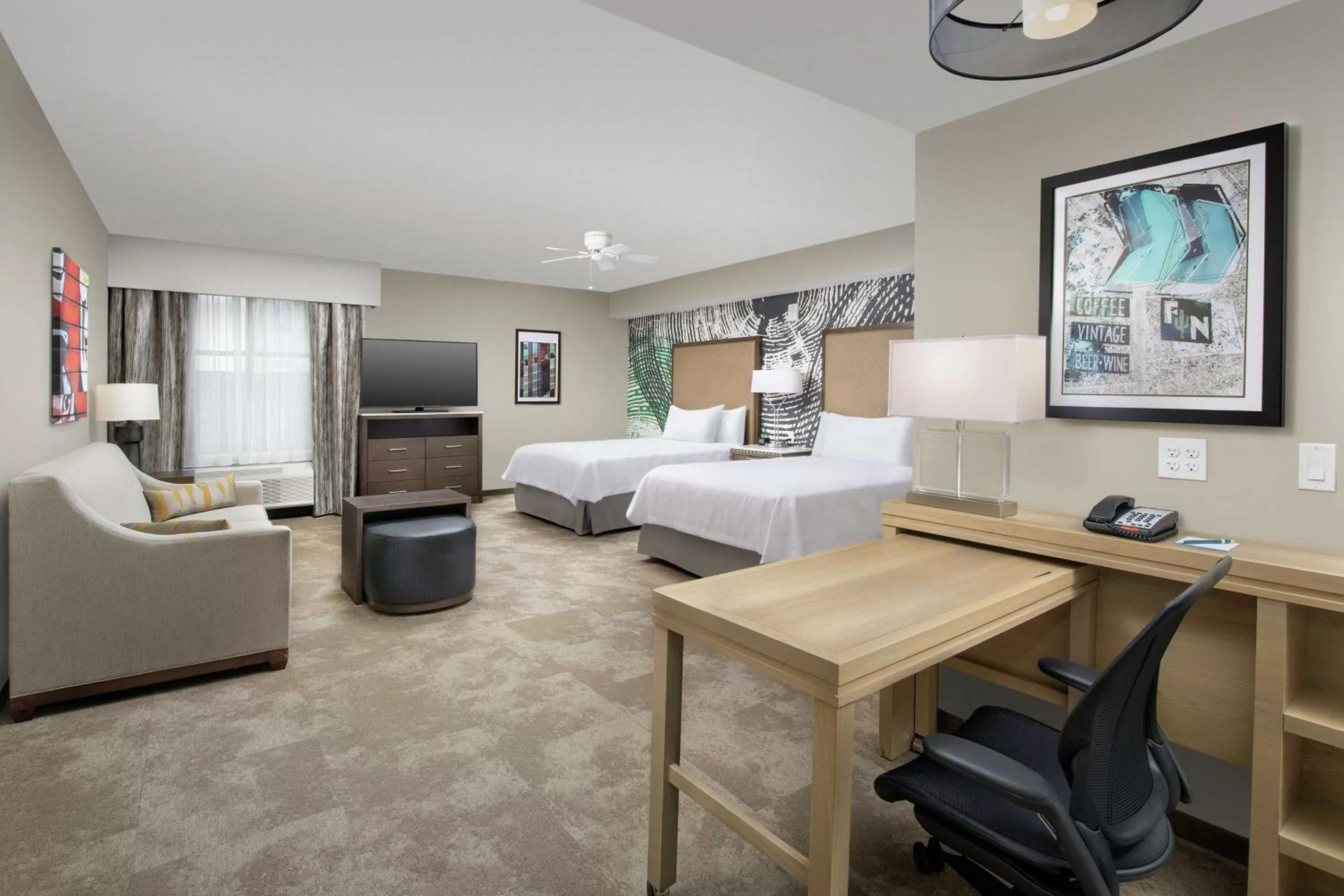 TV and multimedia, Bed in Homewood Suites by Hilton Austin Downtown