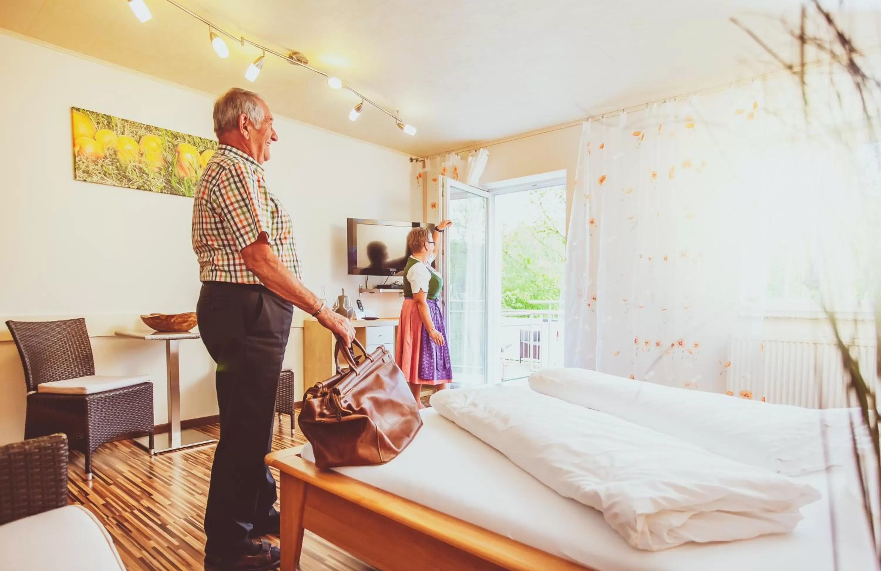 Decorative detail, Bed in Hueber der Wirt