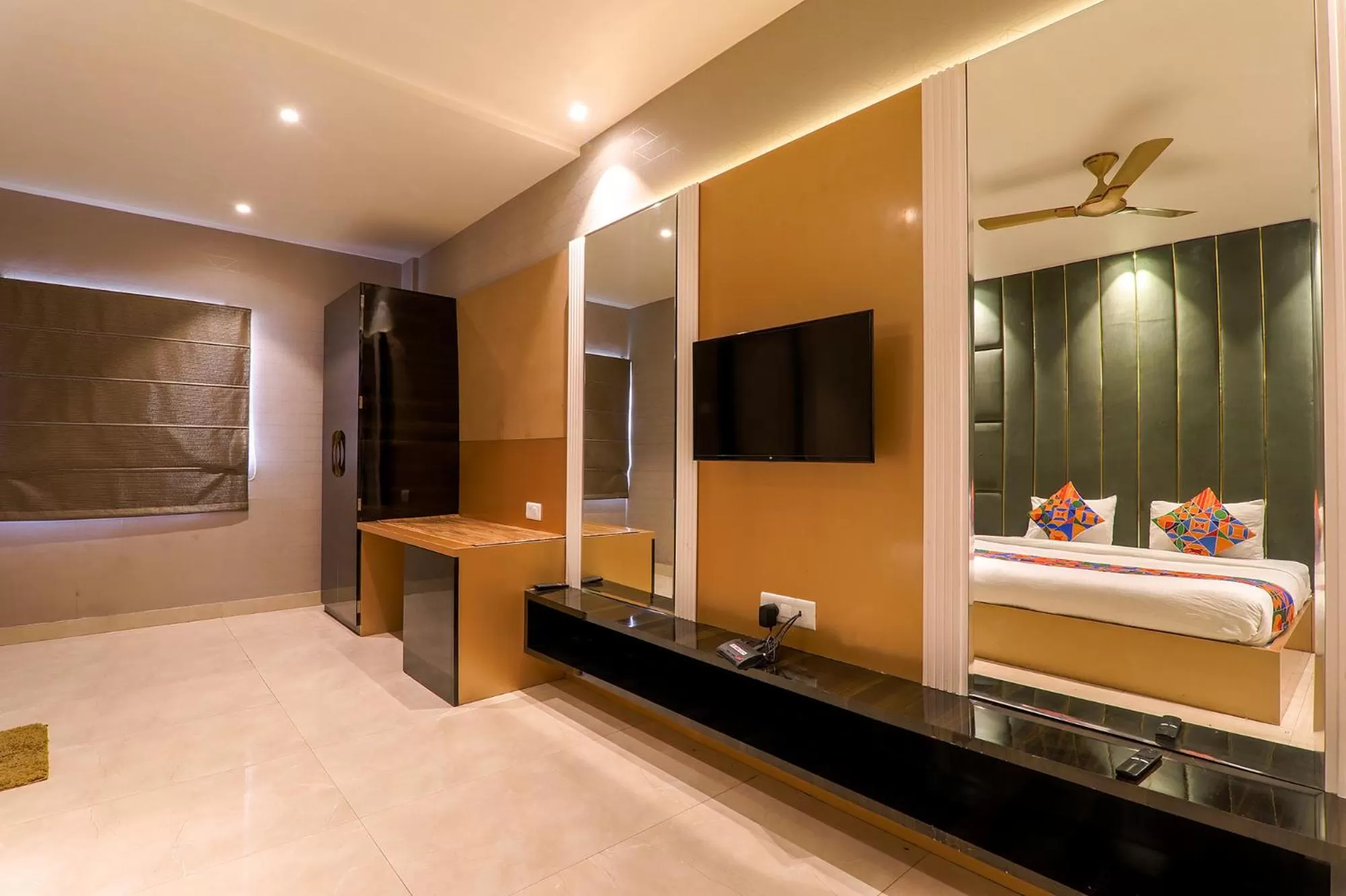 Bed in FabHotel Maya Crystal