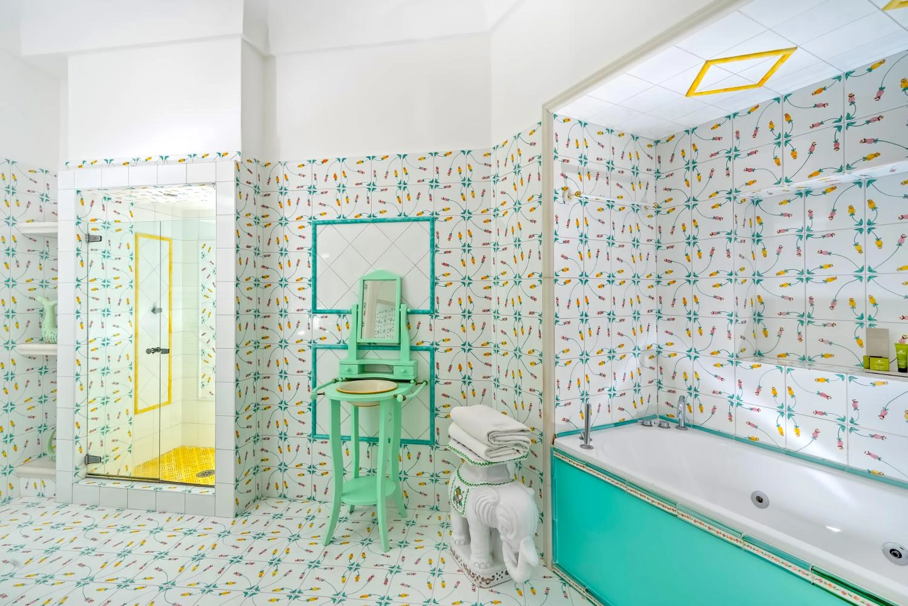 Shower in Hotel La Floridiana