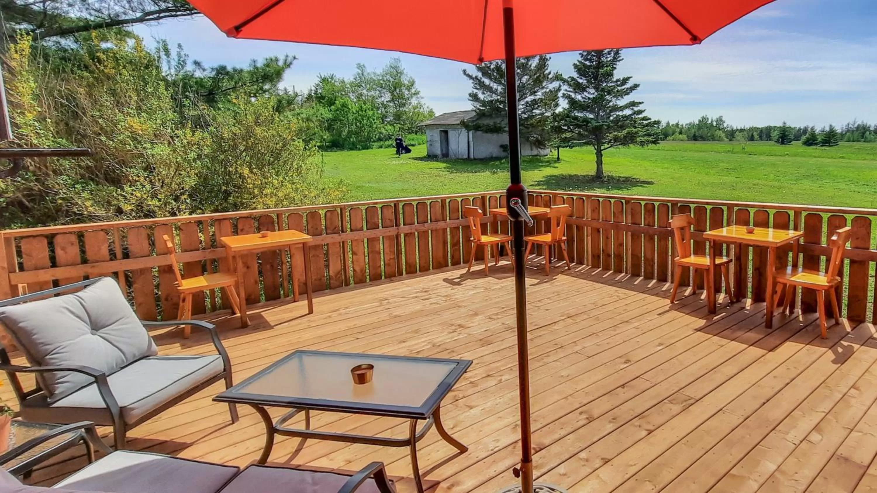 Patio in Edelweiss Inn Nova Scotia