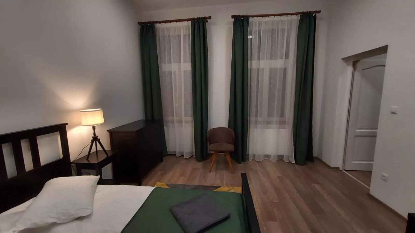 Bed in Zakarias Apartments