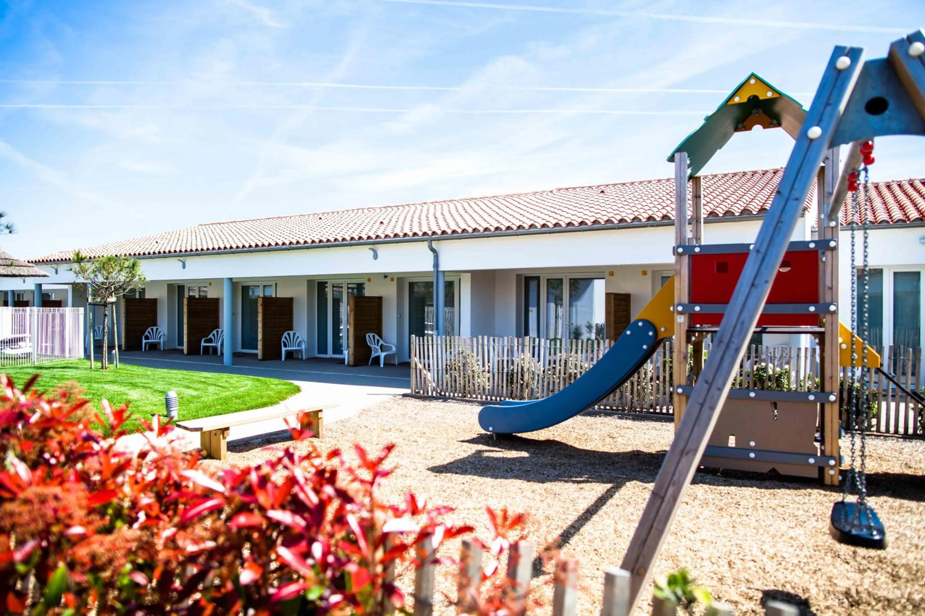Children play ground in Hôtel de Ré, "The Originals Résidence"