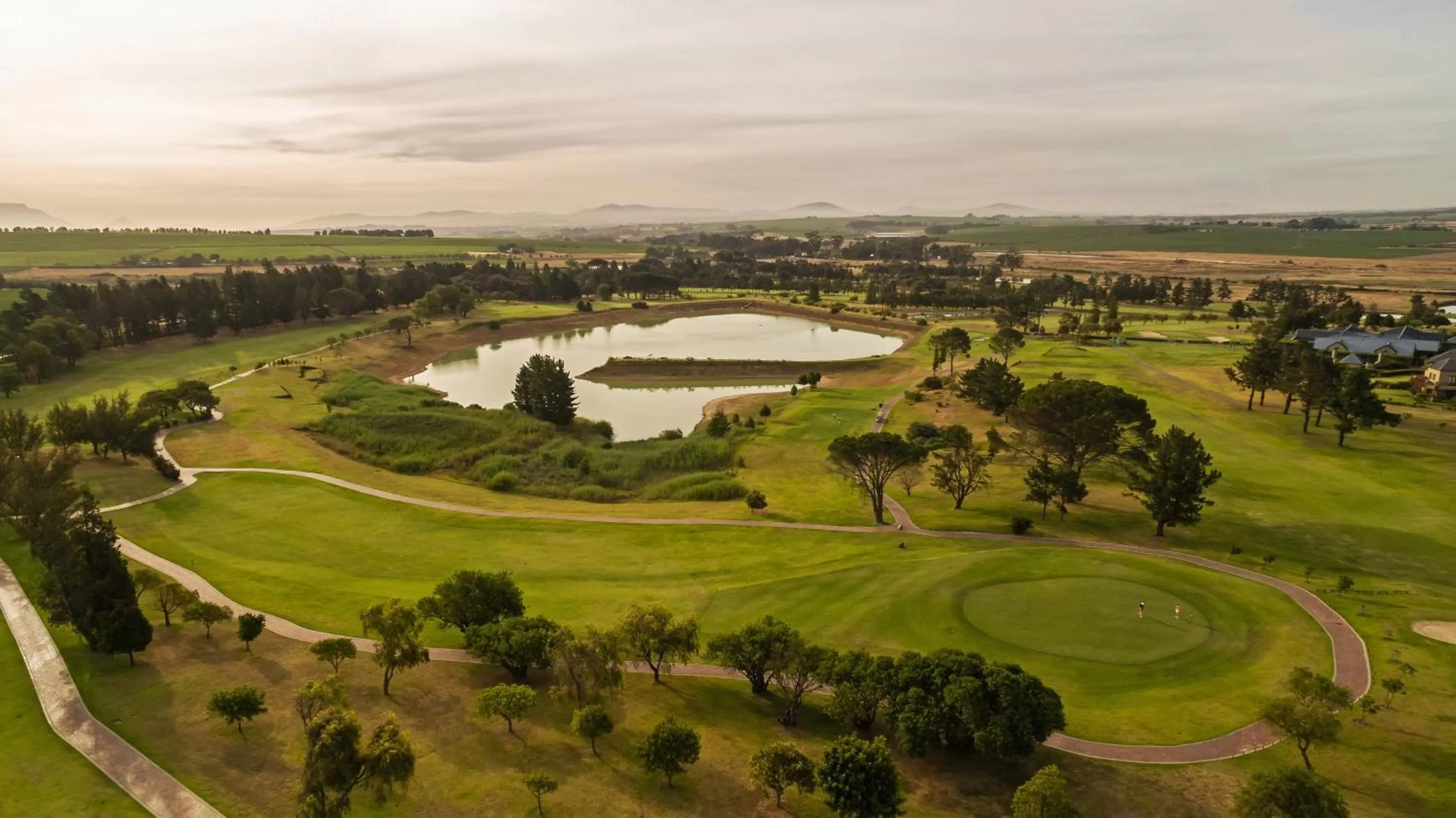 Bird's eye view in Devonvale Golf & Wine Estate