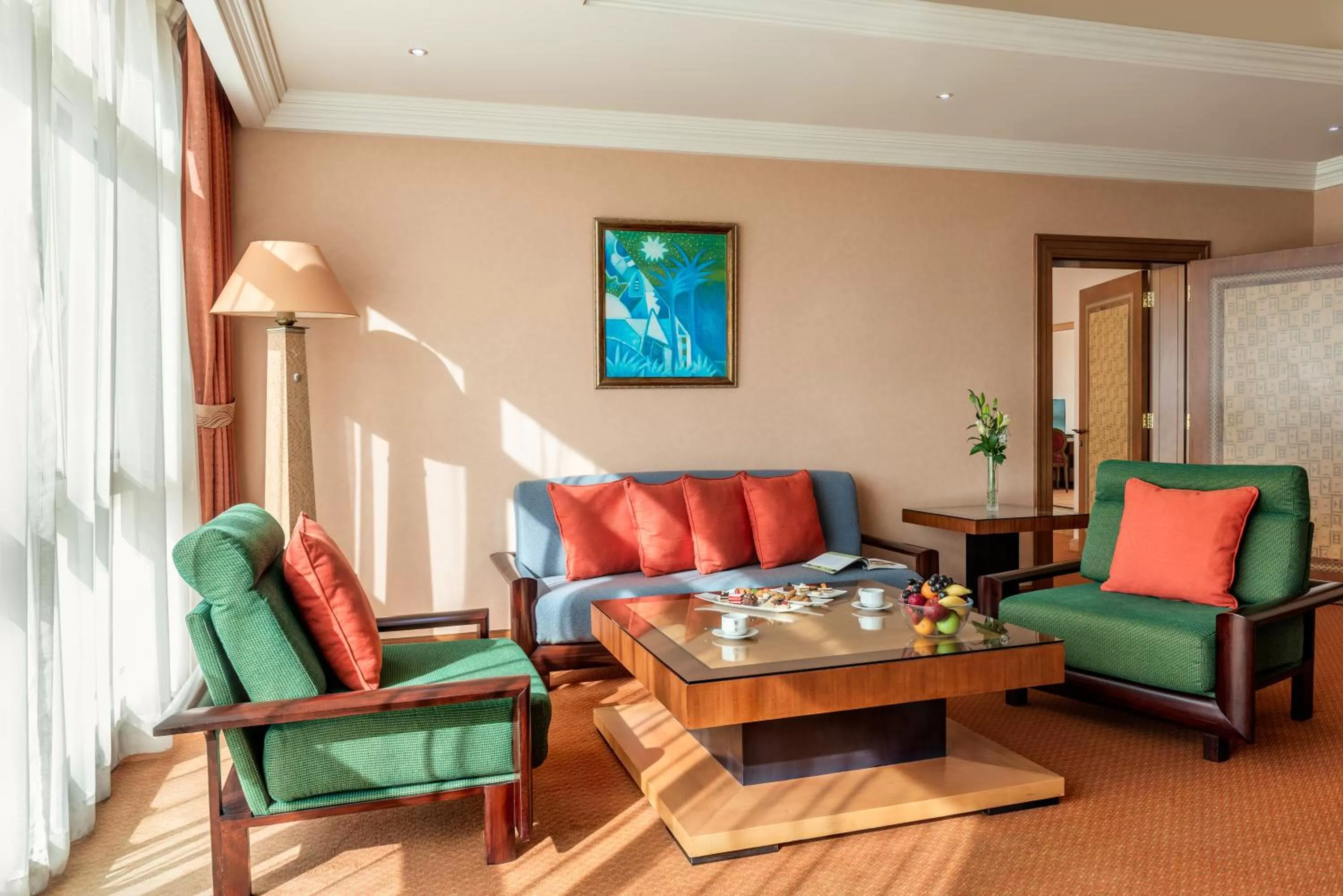 Living room in Al Raha Beach Resort & Spa