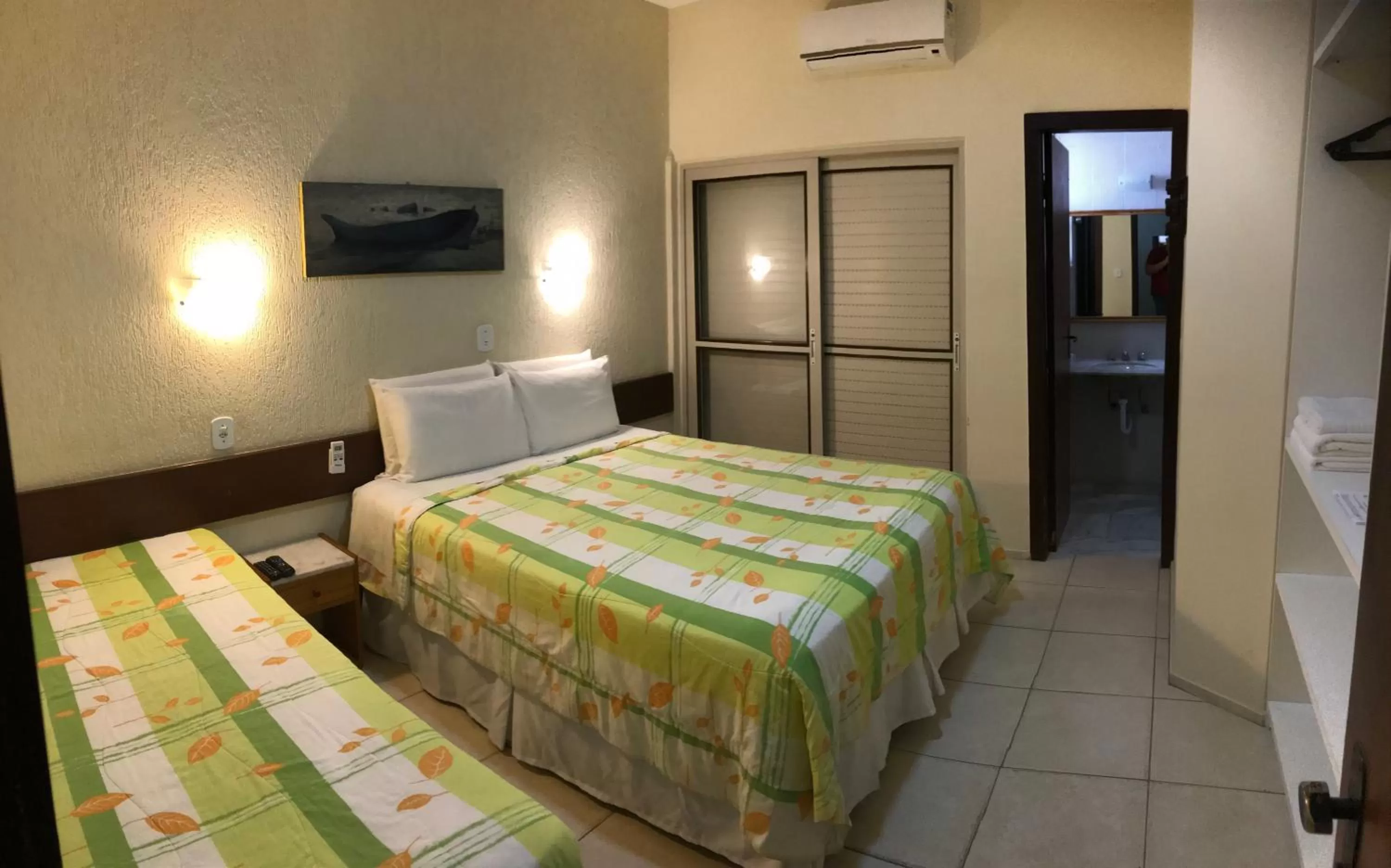 Bed in Pousada Porto Canal