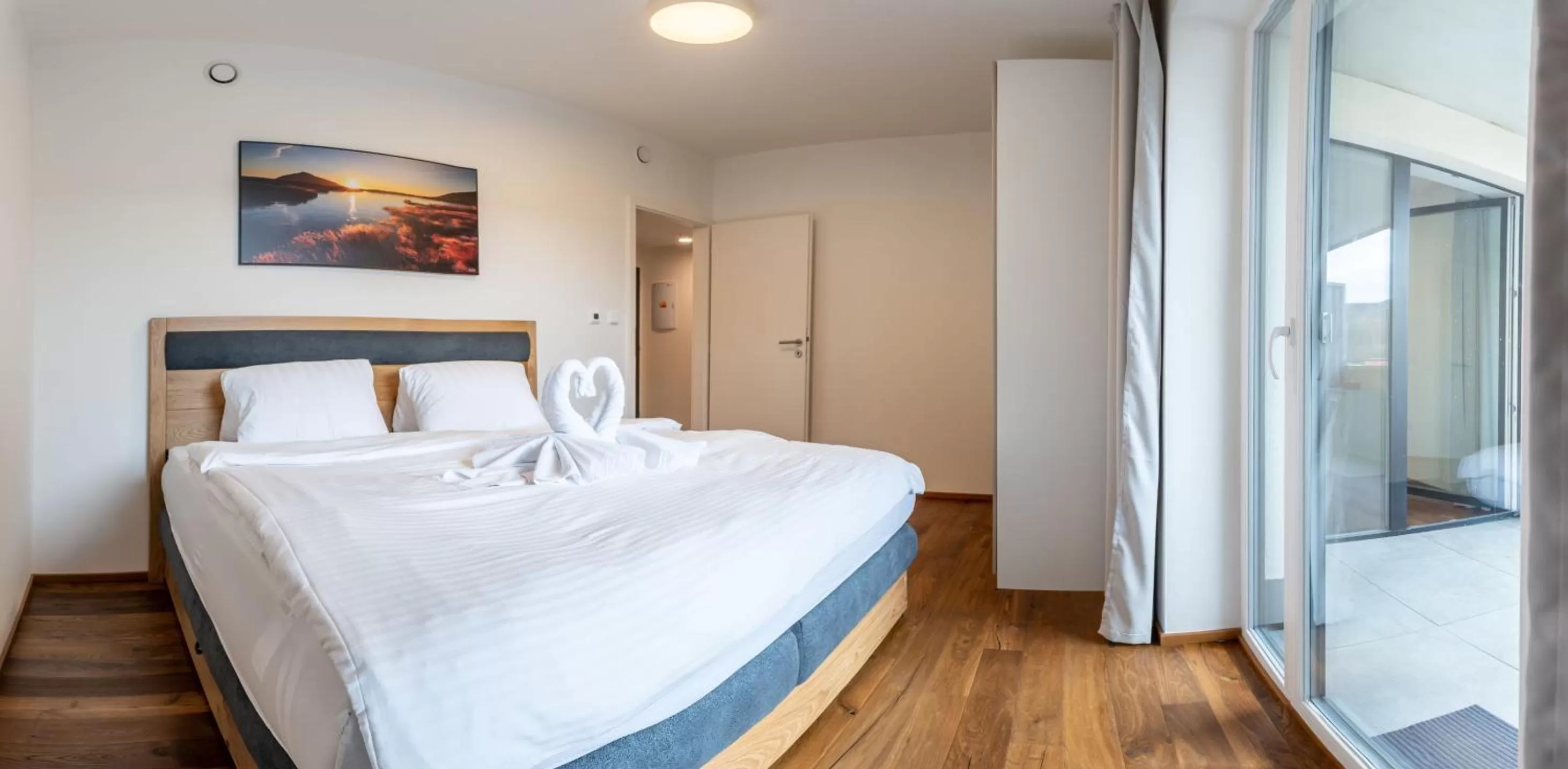 Bedroom, Bed in Resort Vrchlabí