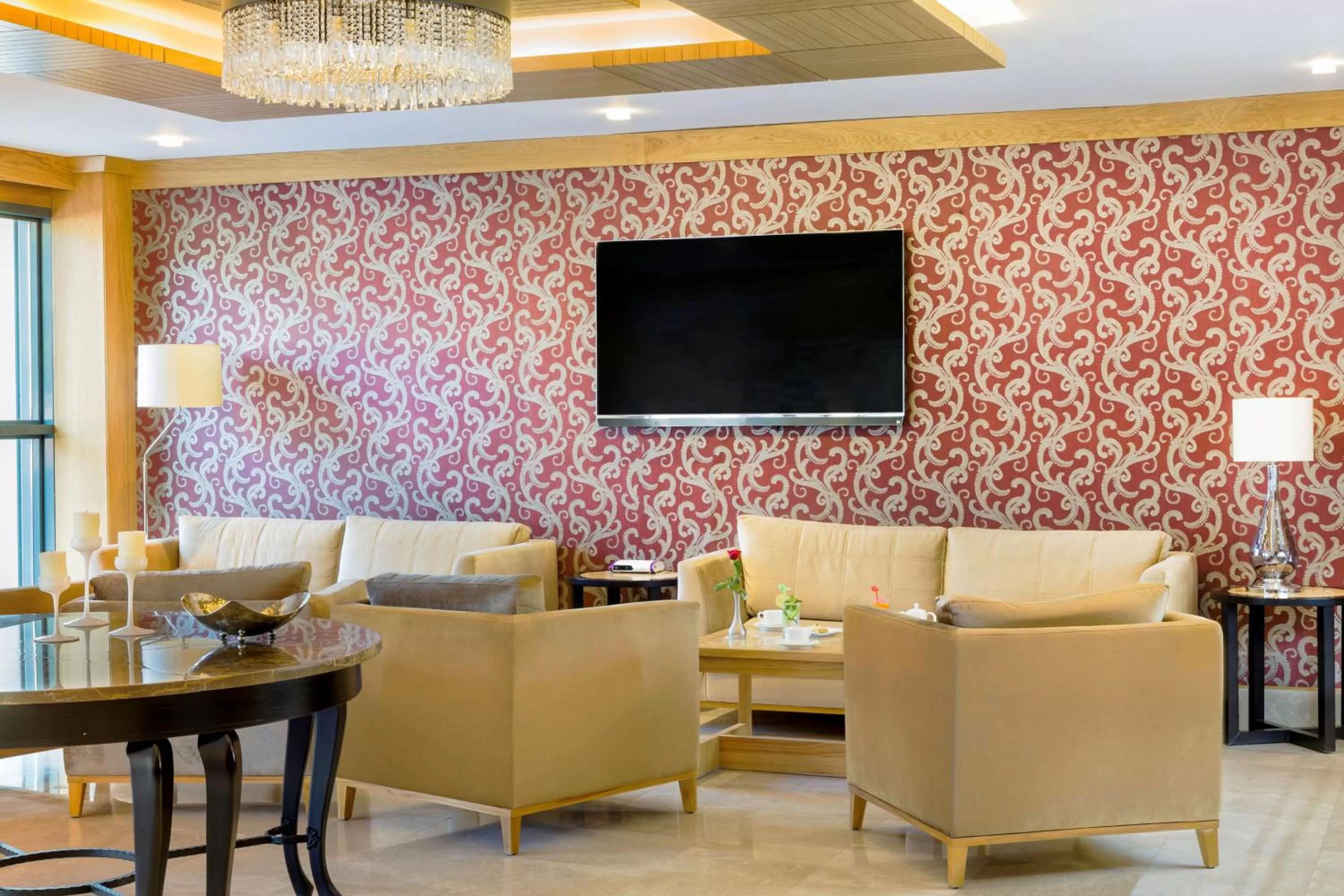 Lobby or reception, TV/Entertainment Center in Hotel Setif Plus