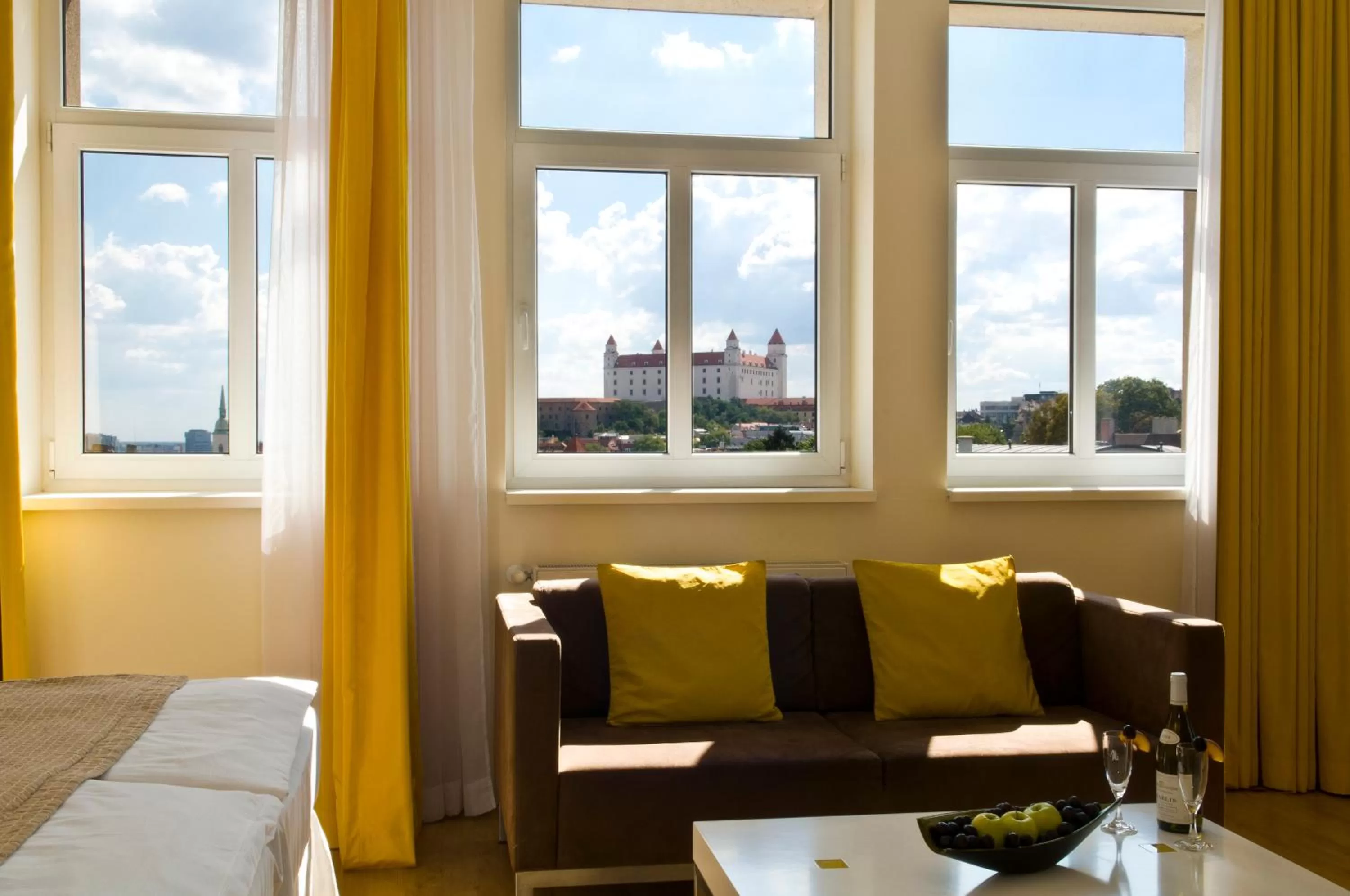 View (from property/room), Bed in Mamaison Residence Sulekova Bratislava