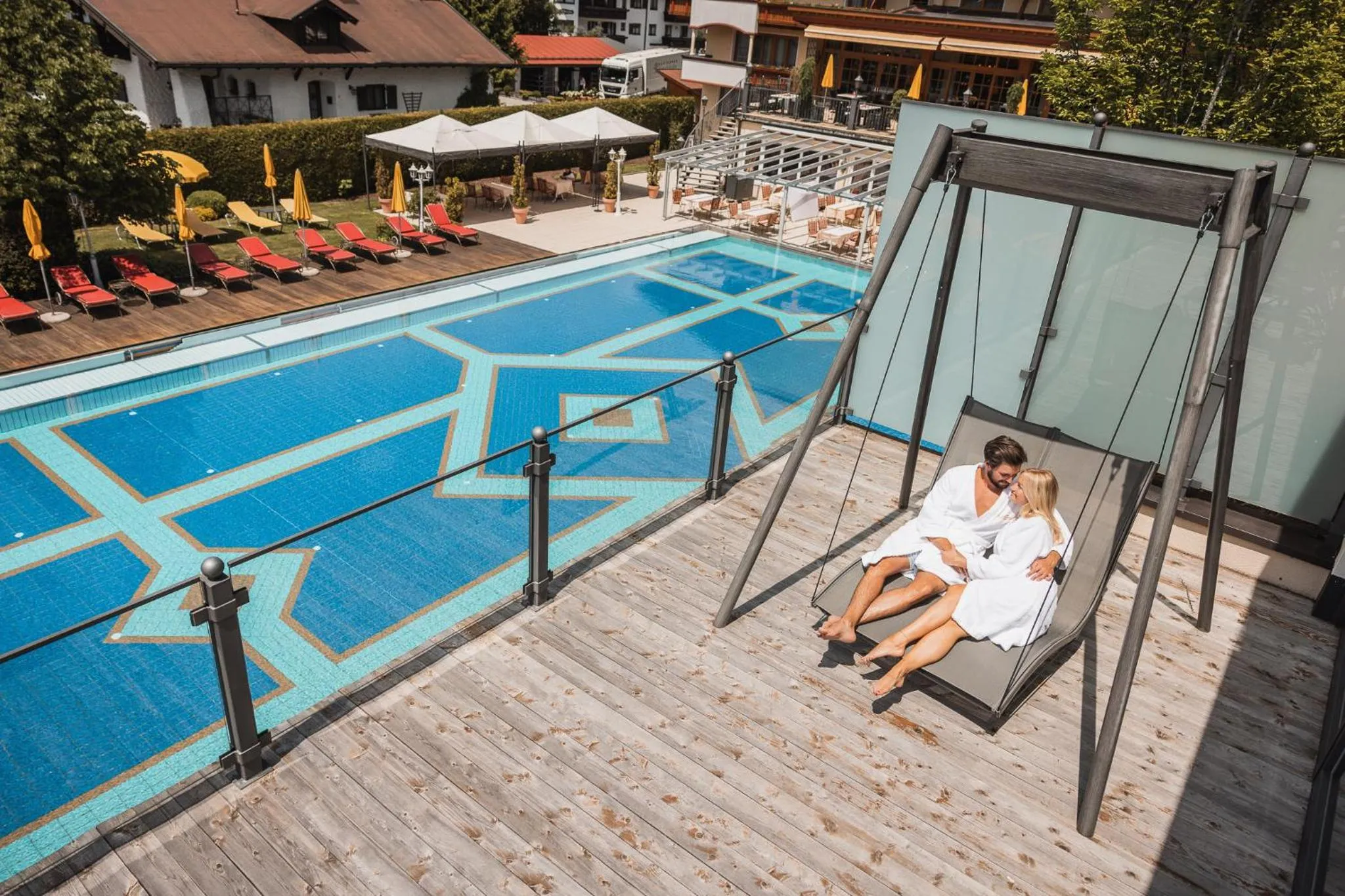 Swimming pool in Alpenpark Resort Superior
