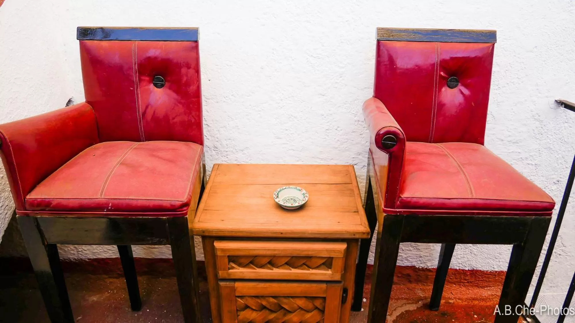 Seating area, Bed in Casona Rosa B&B, Morelia