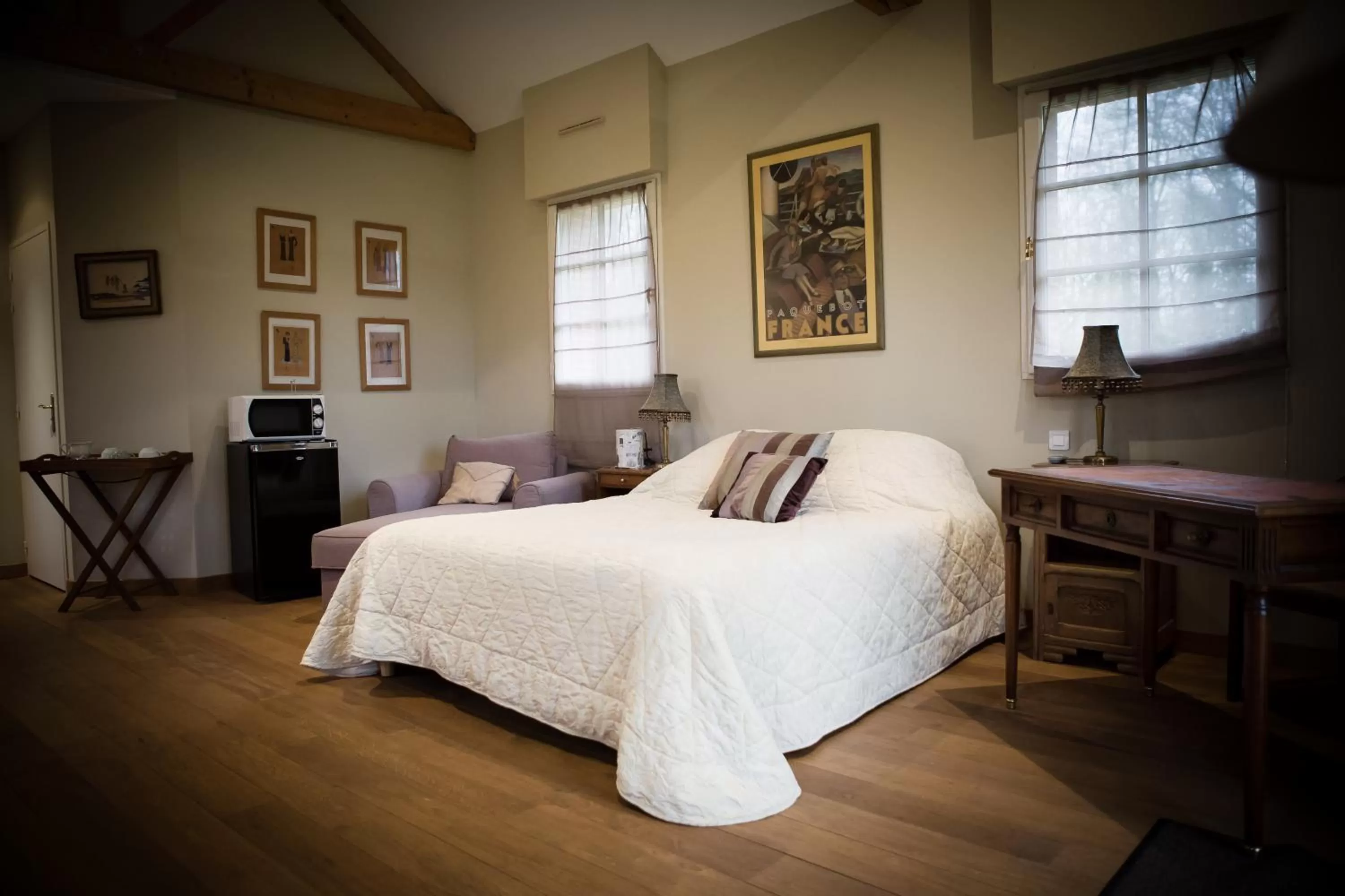 Bed in Chateau De La Moriniere