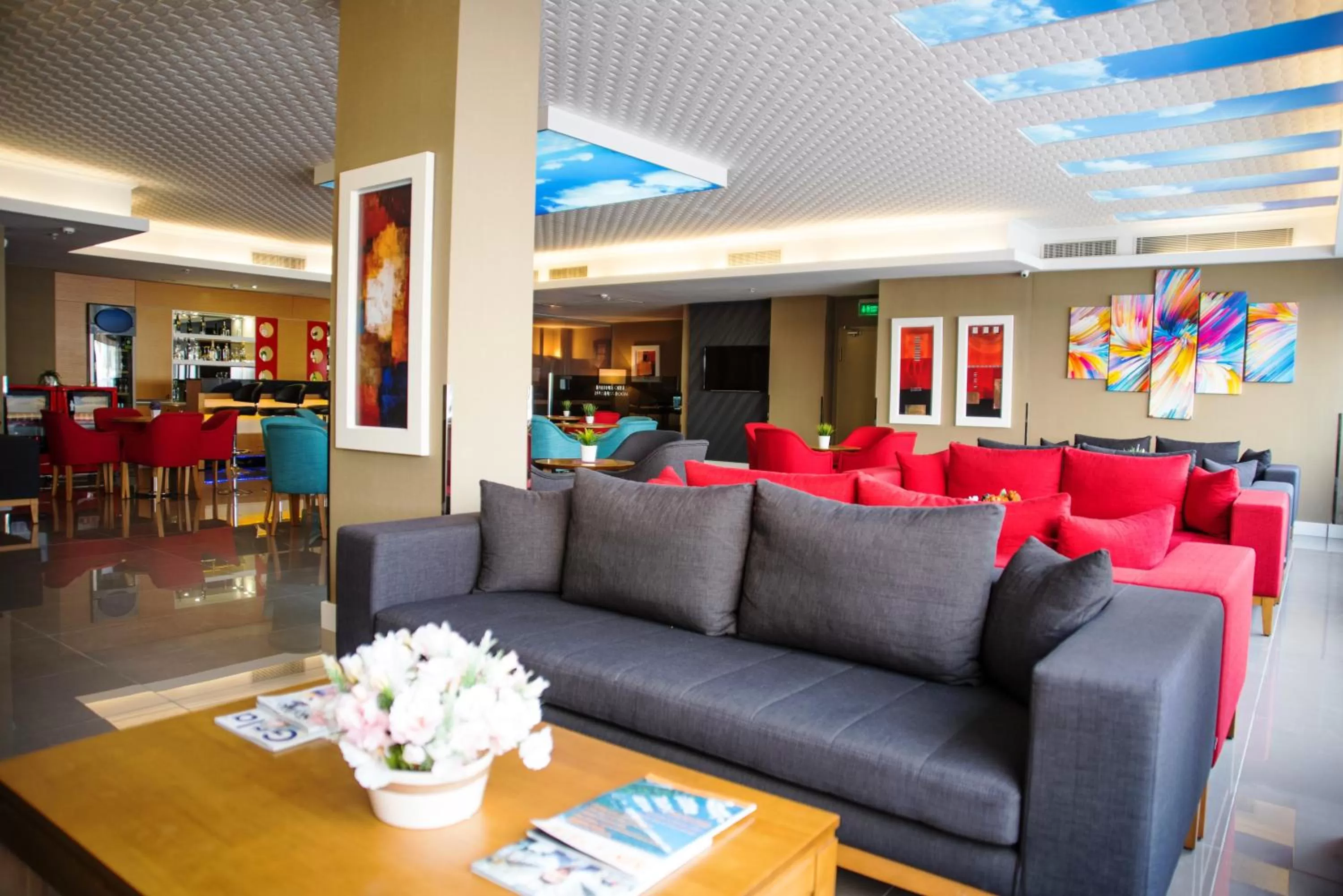 Communal lounge/ TV room in Efeler Hotel