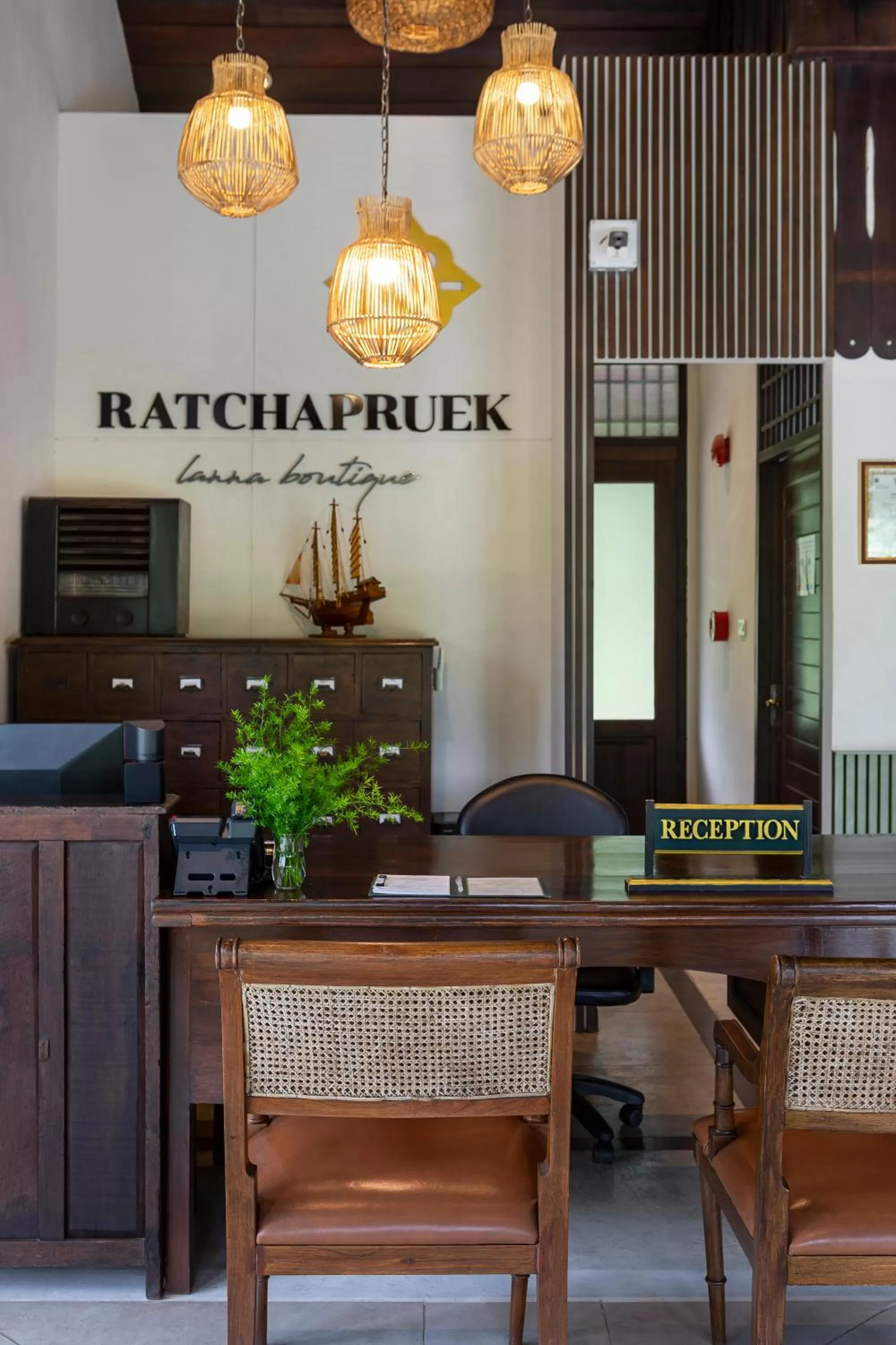 Lobby or reception in Ratchapruek Lanna Boutique