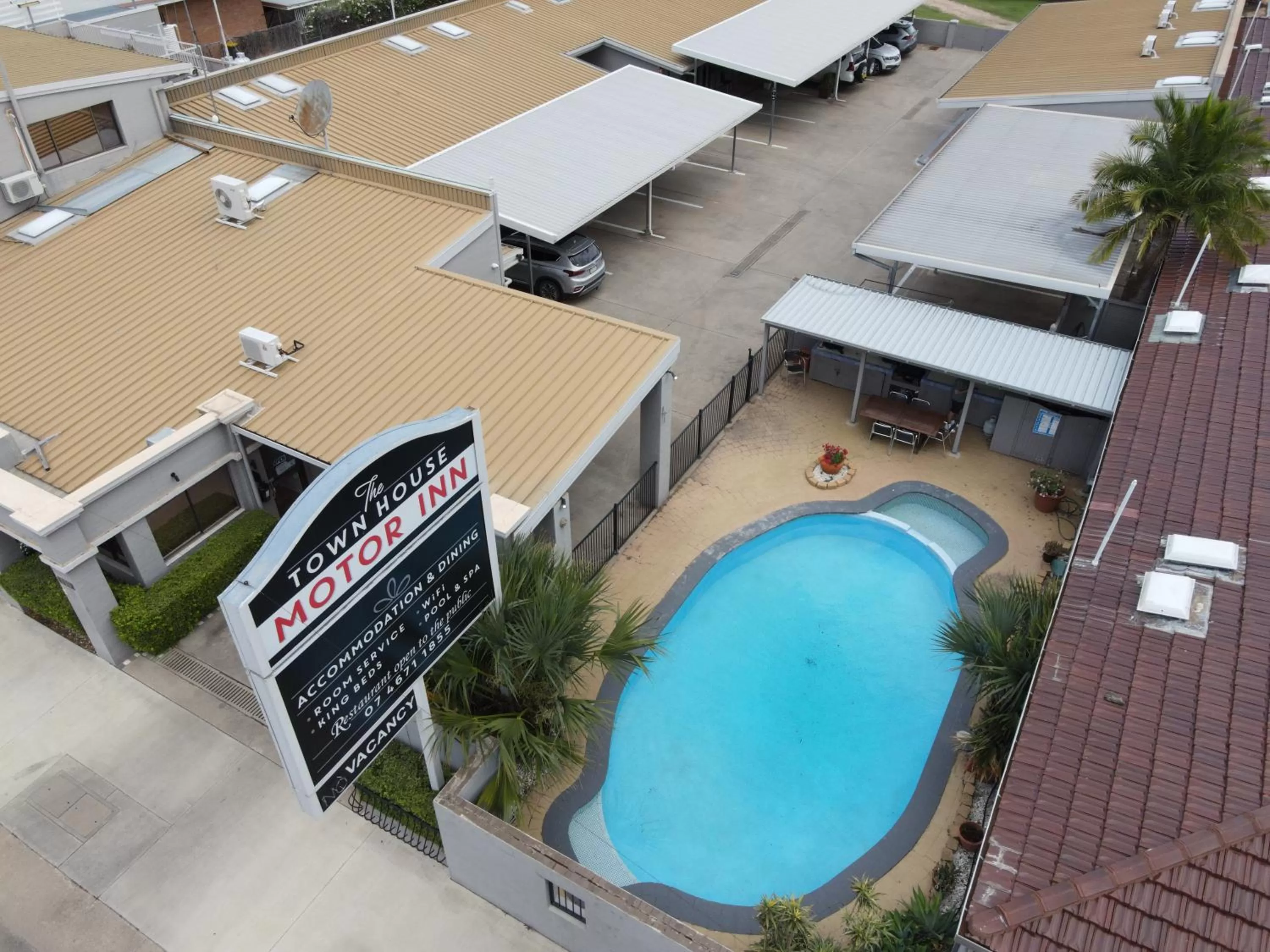 Bird's eye view in The Town House Motor Inn
