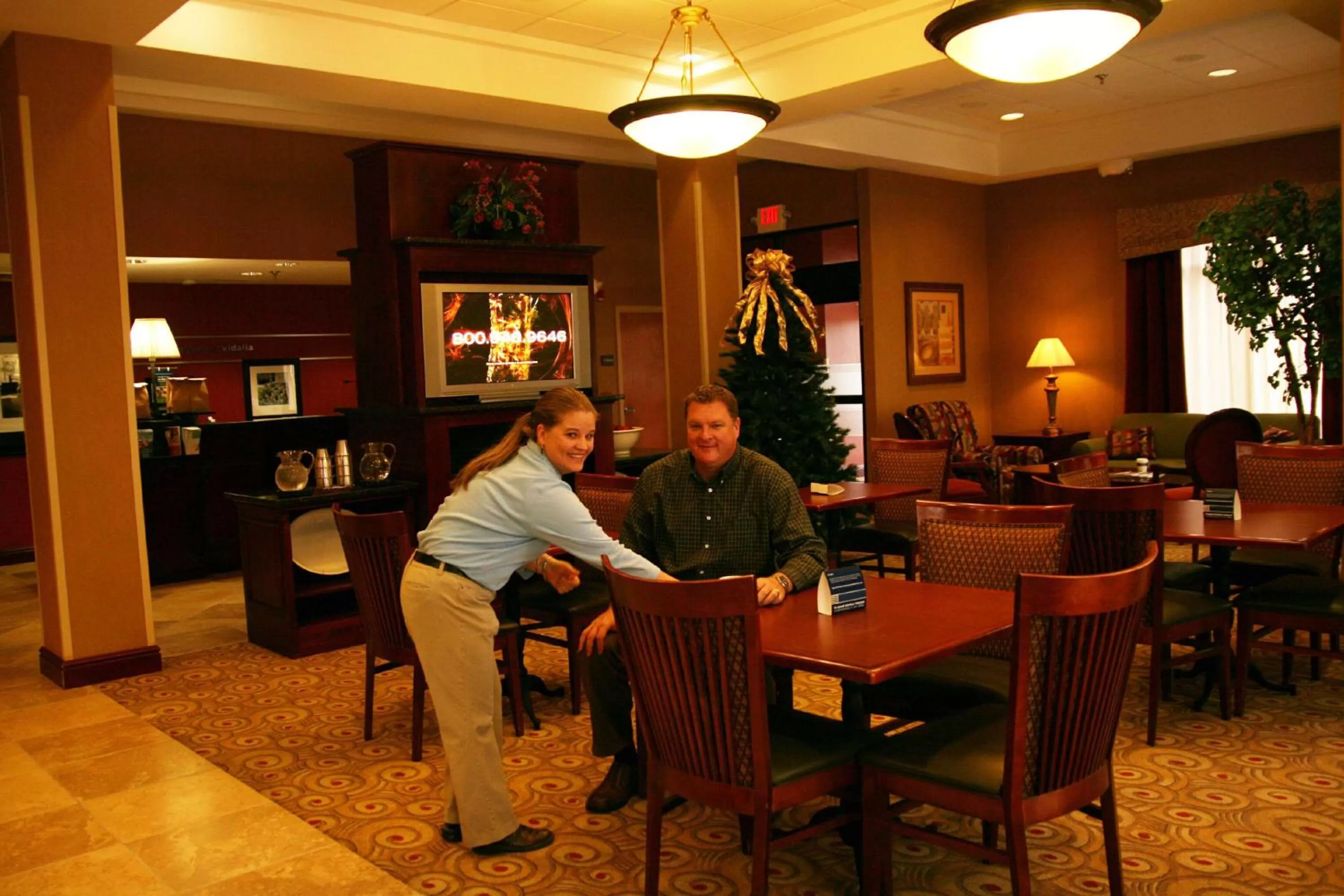 Dining area in Hampton Inn Vidalia