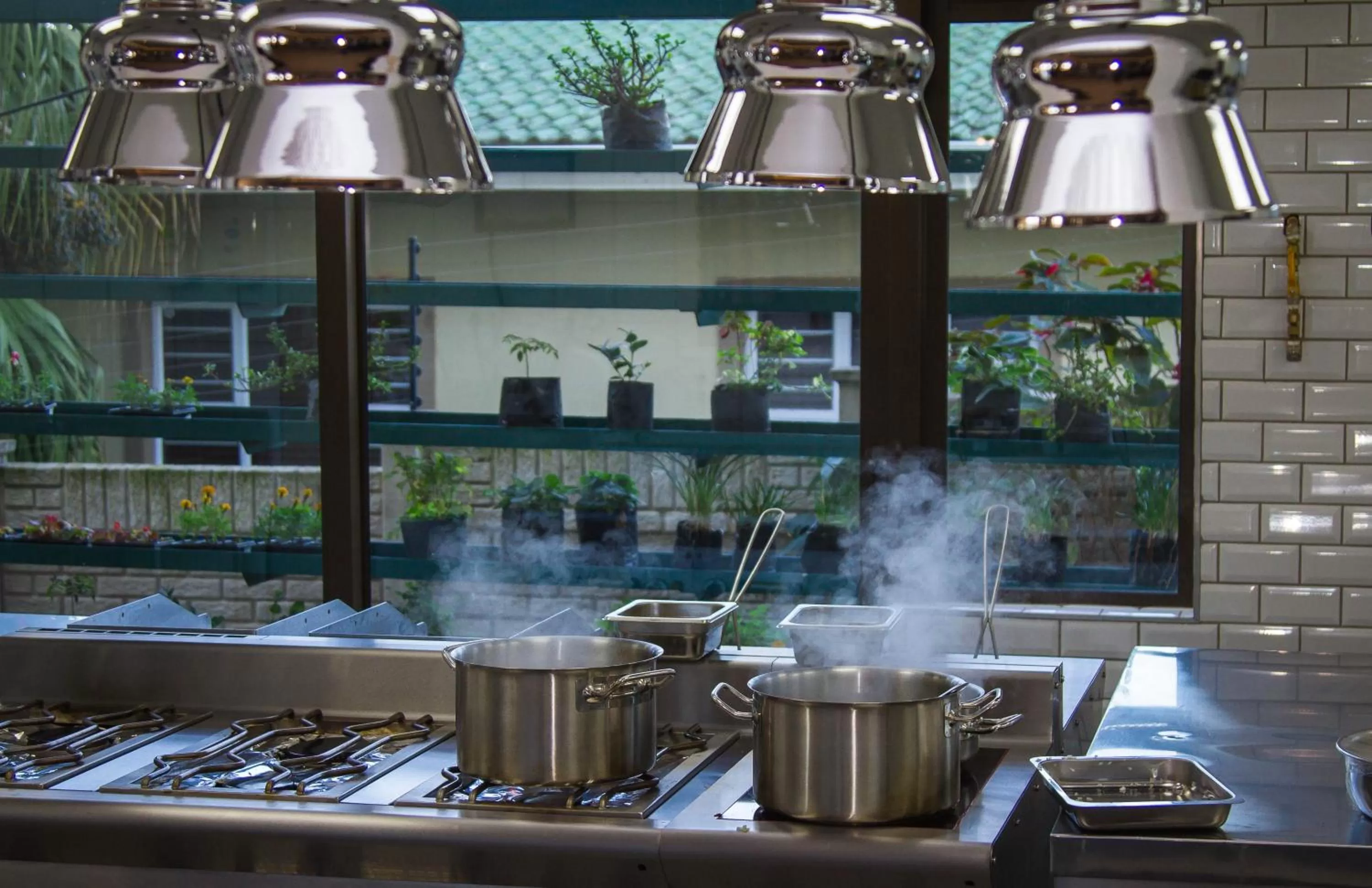 Kitchen or kitchenette in Endless Horizons Boutique Hotel