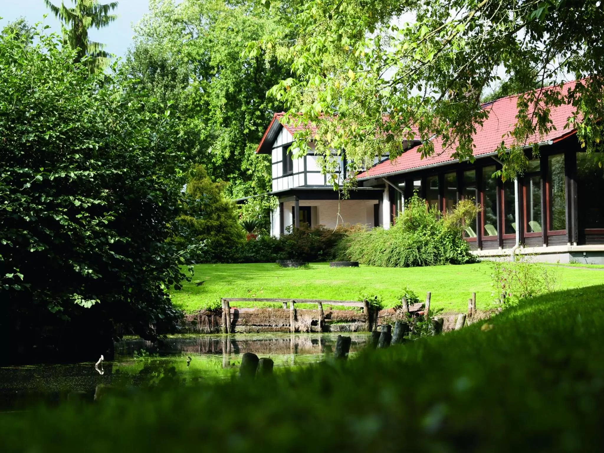 Garden view in Kurhaus Pivittskrug