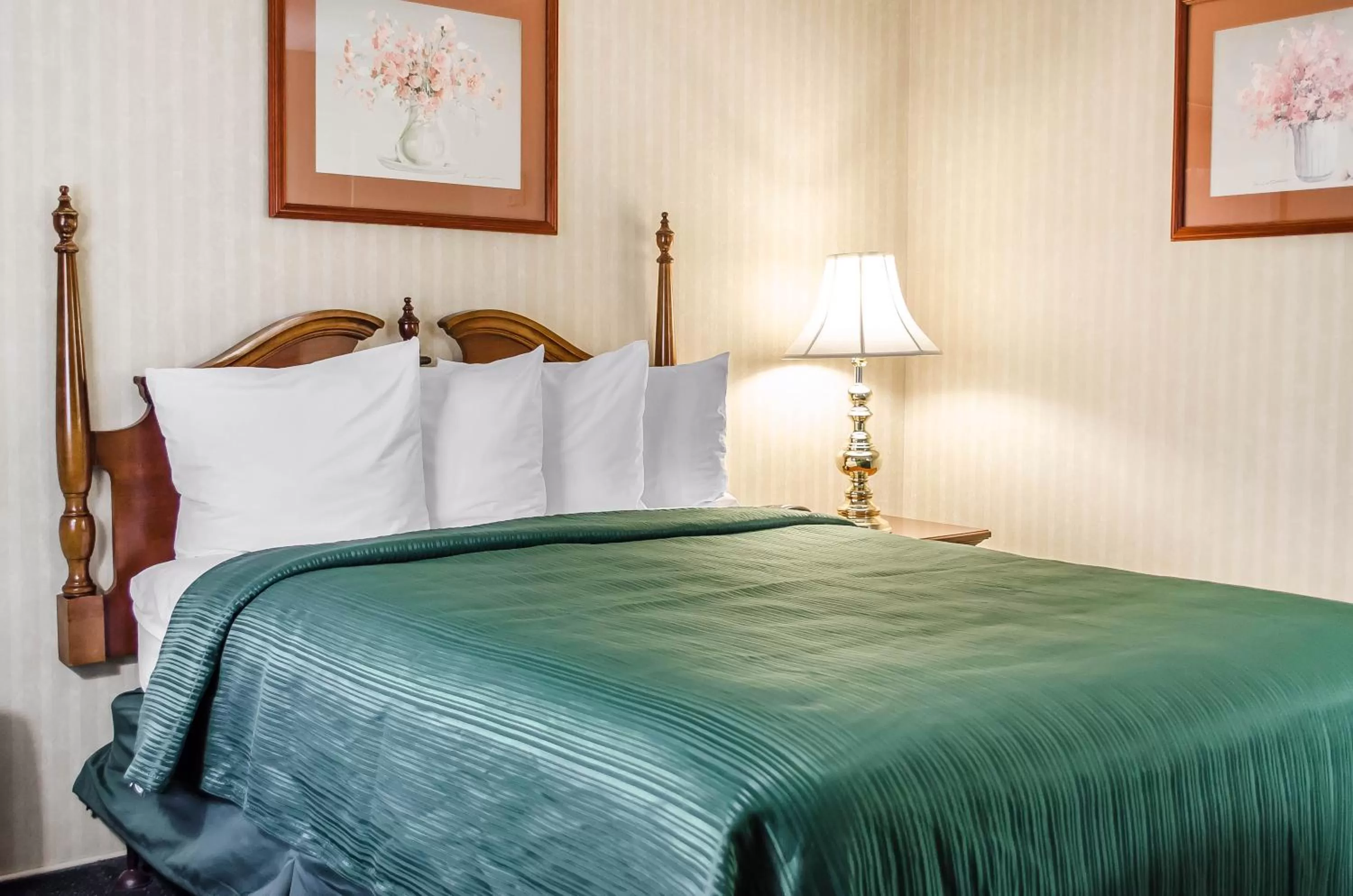 Bed in Quality Inn Gettysburg Battlefield