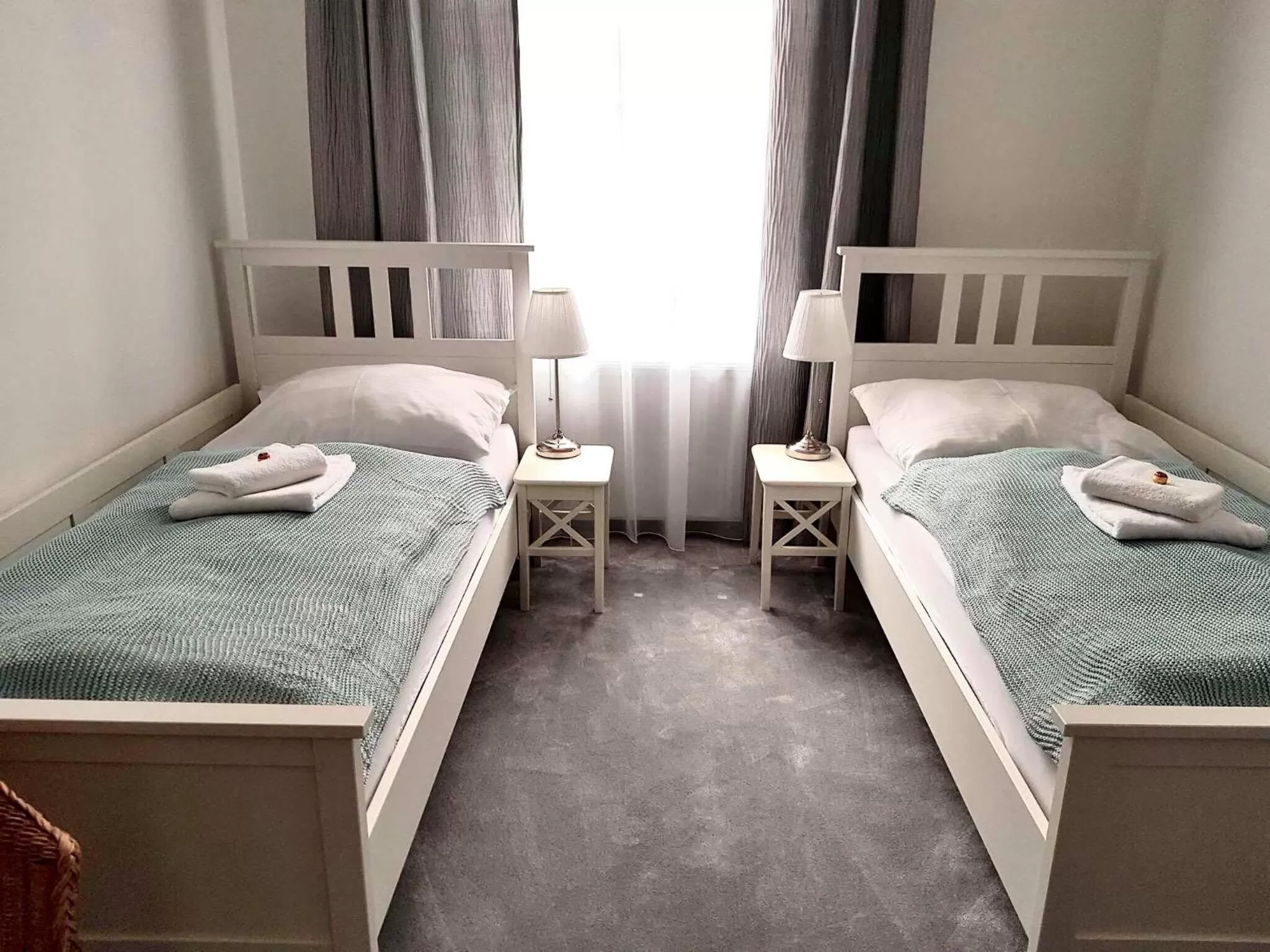 Bed in Hotel Amadeus