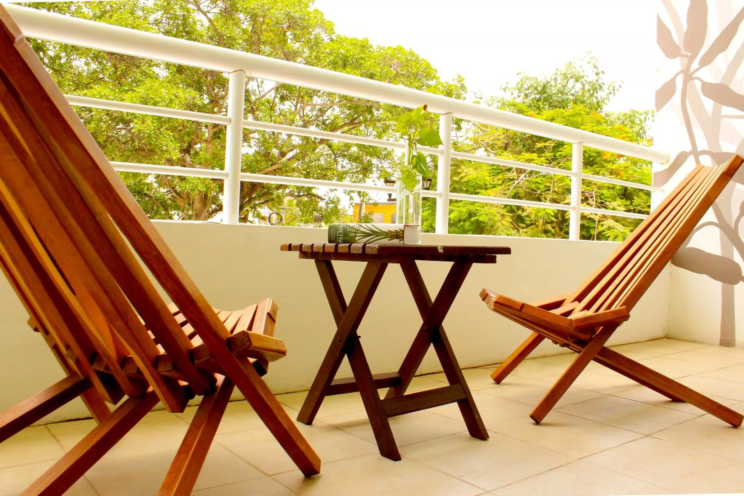 Balcony/Terrace in La Palmita Budget Boutique Hotel
