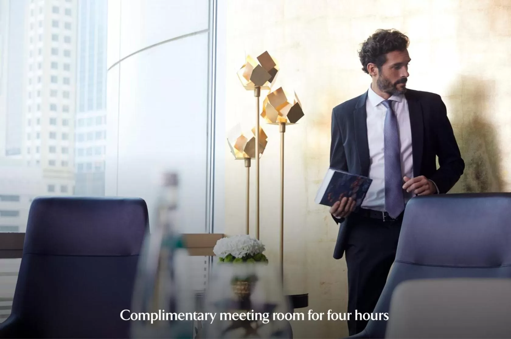 Executive Suite with Direct Connectivity to Museum of The Future, Complimentary Breakfast, Signature Afternoon Tea, Evening Sundowners, Soft Refreshments and Canapes in Jumeirah Emirates Towers