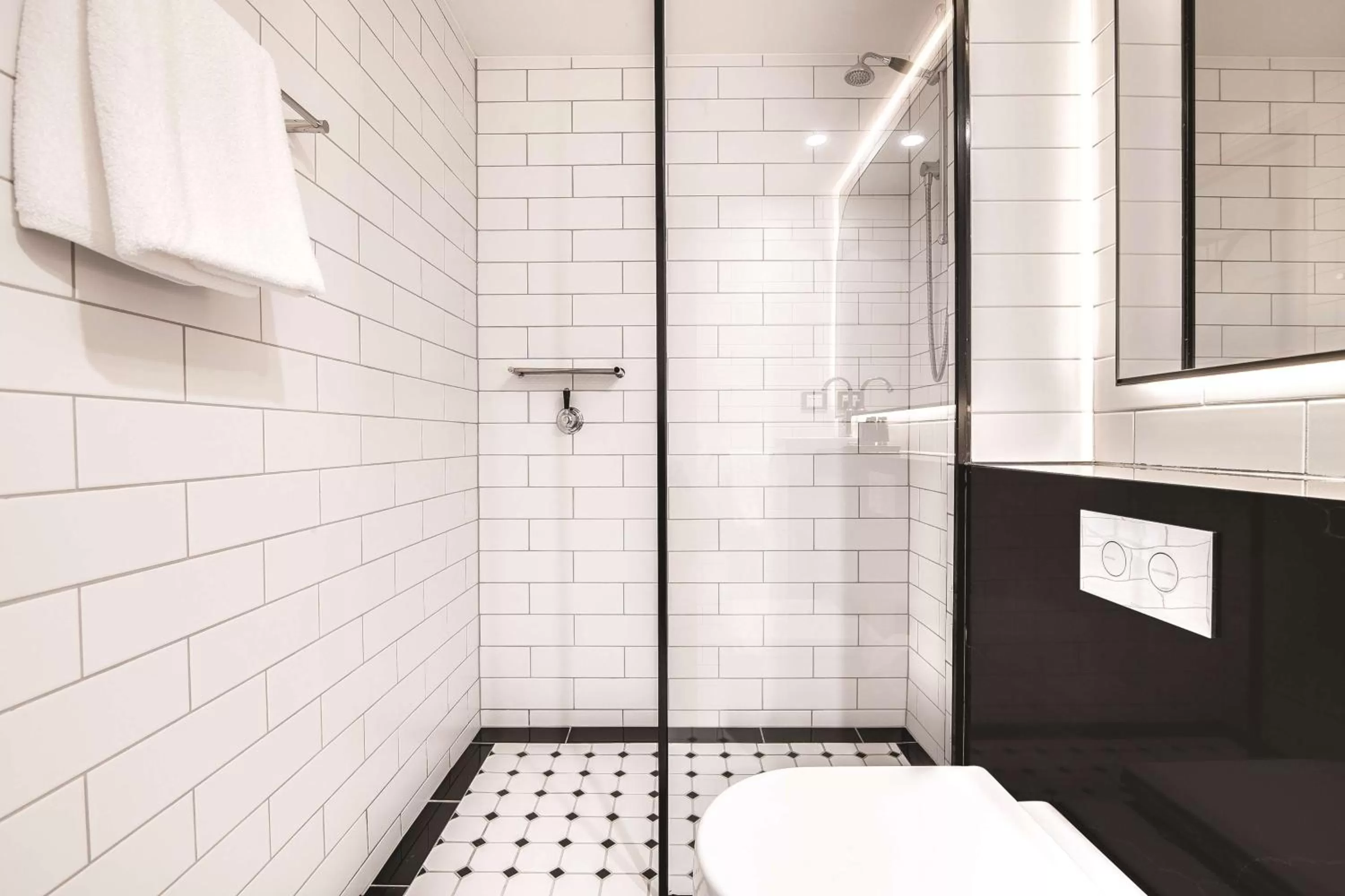 Bathroom in The Savoy Hotel on Little Collins Melbourne