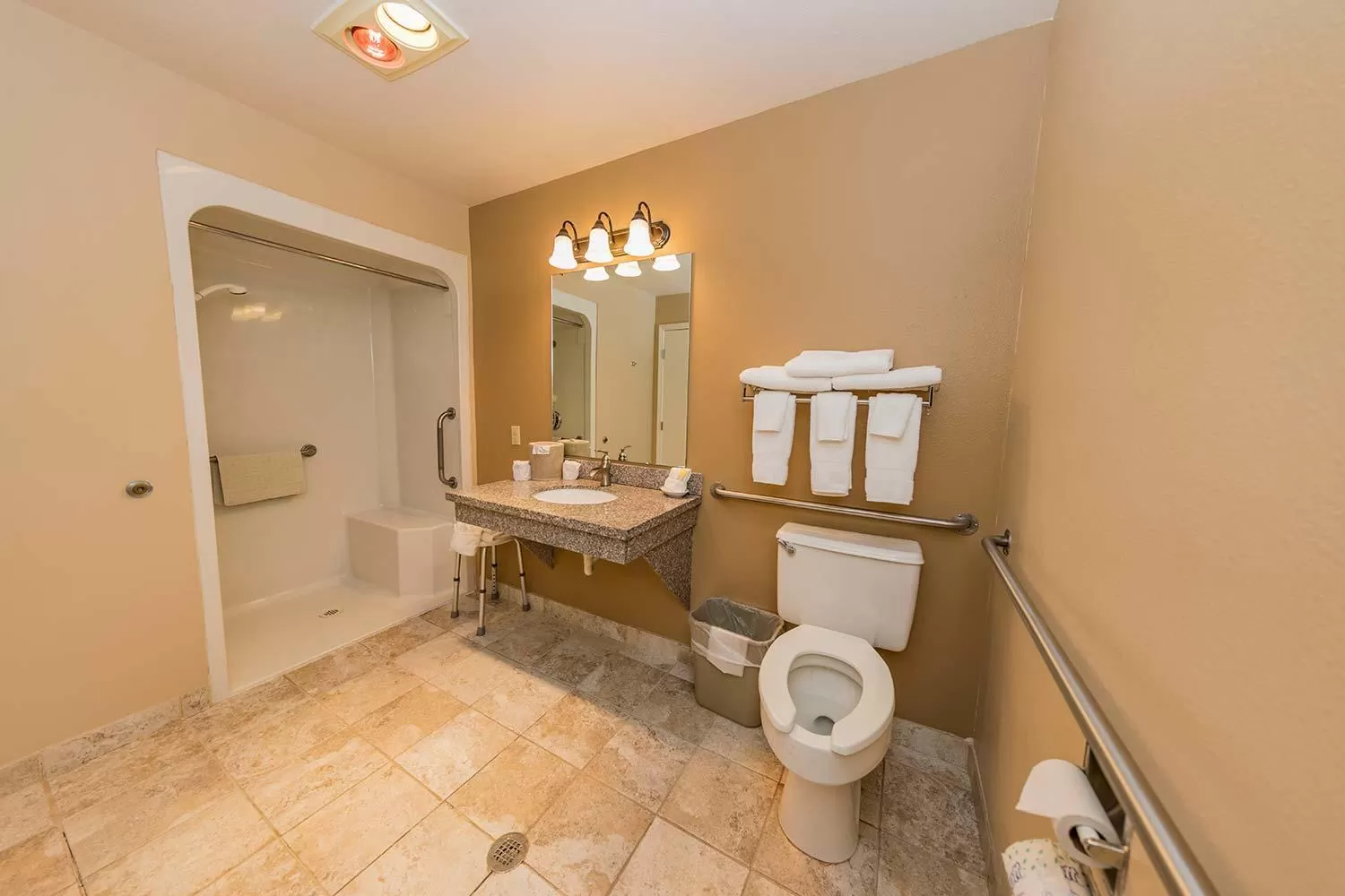 Toilet in Mill Village Motel