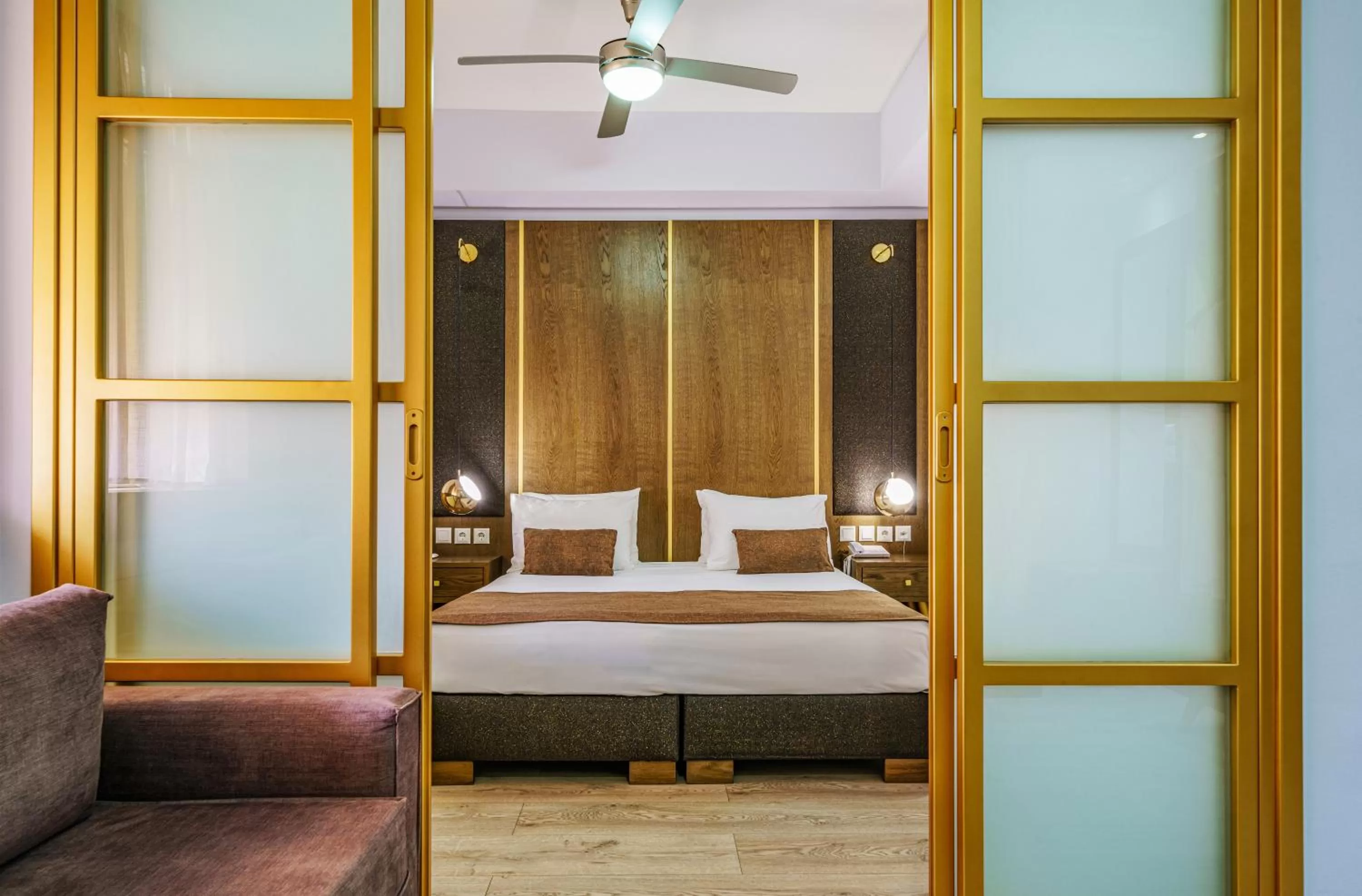 Bedroom, Bed in Capsis Hotel Thessaloniki