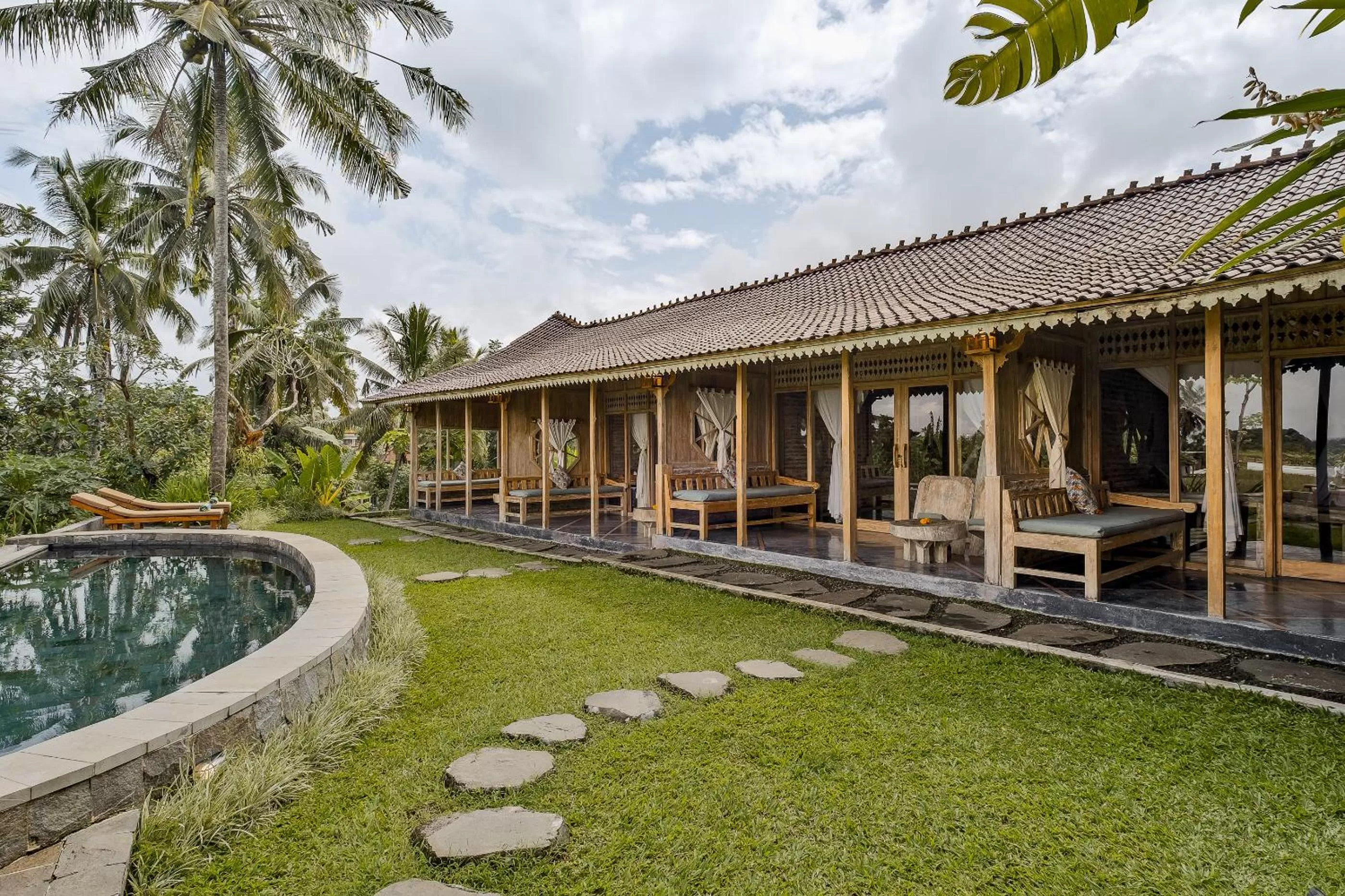 Property building in Joglo Organik Guesthouse