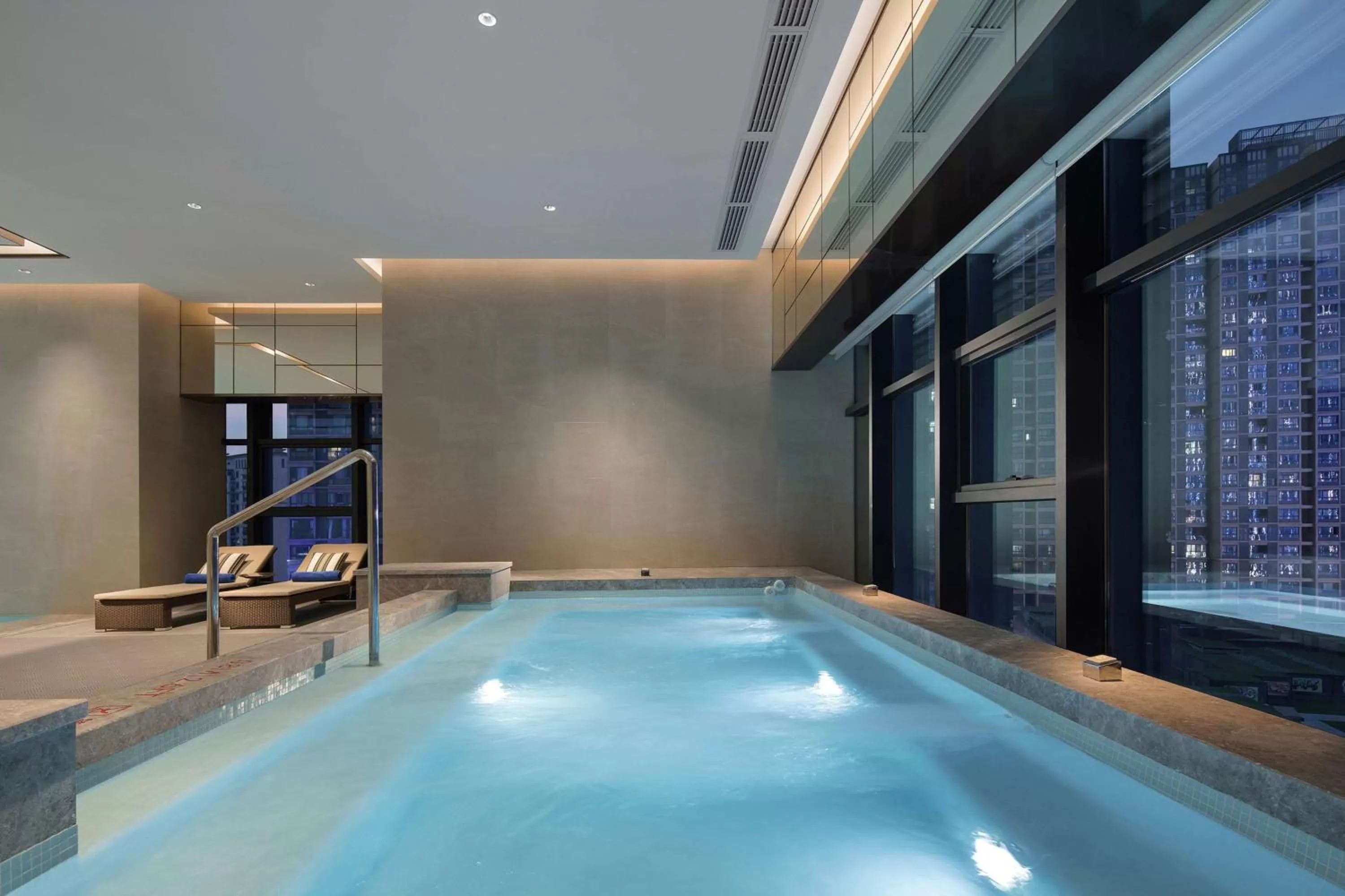 Pool view in Doubletree By Hilton Yangzhou