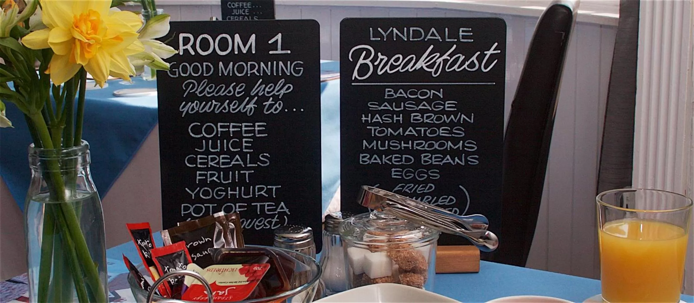 Food and drinks in Lyndale Guest House