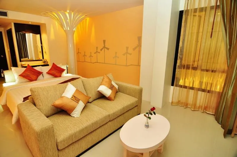 Living room, Bed in The BluEco Hotel SHA Plus