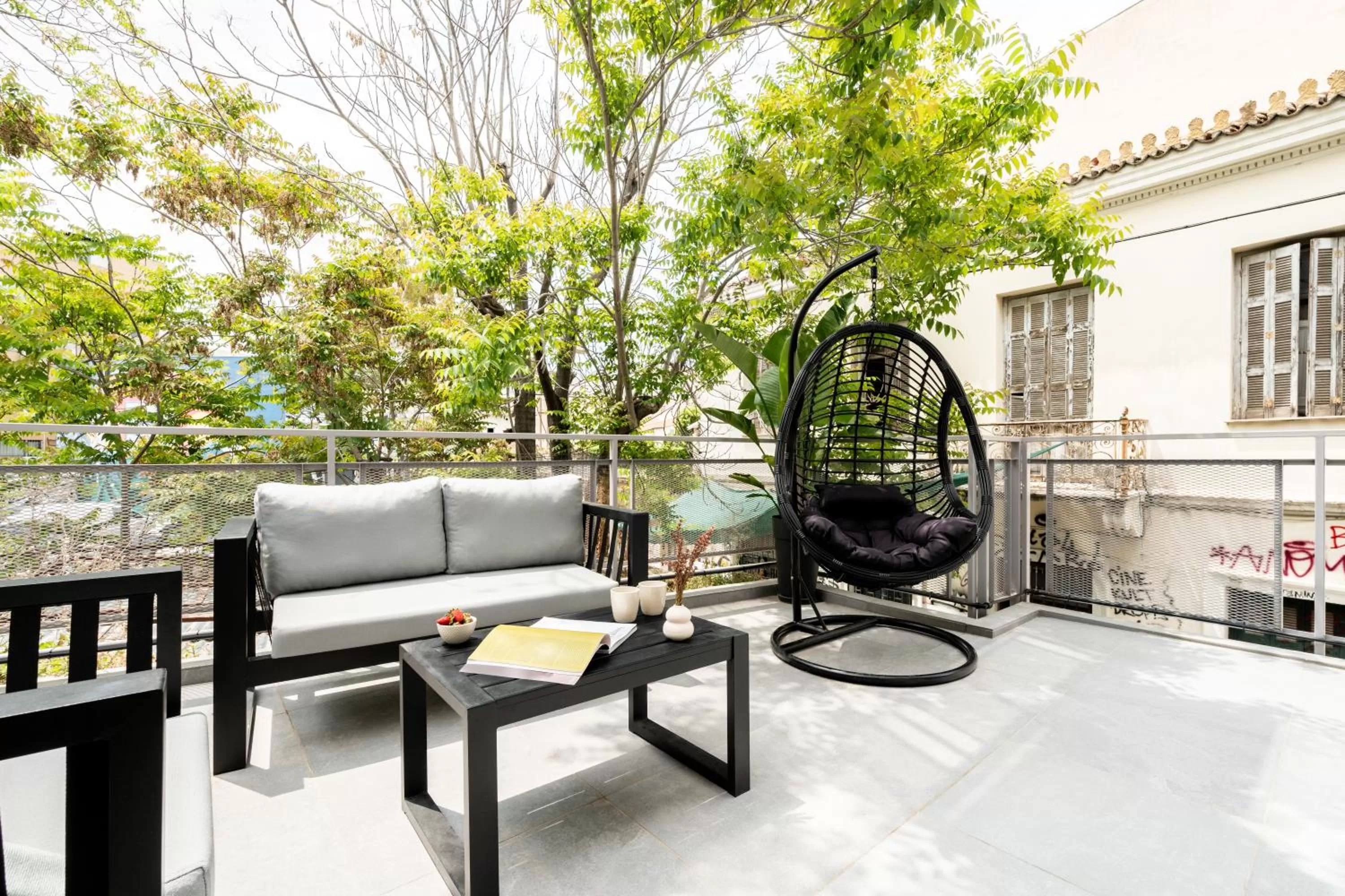 Balcony/Terrace in Play Psyri Athens a member of Brown Hotels
