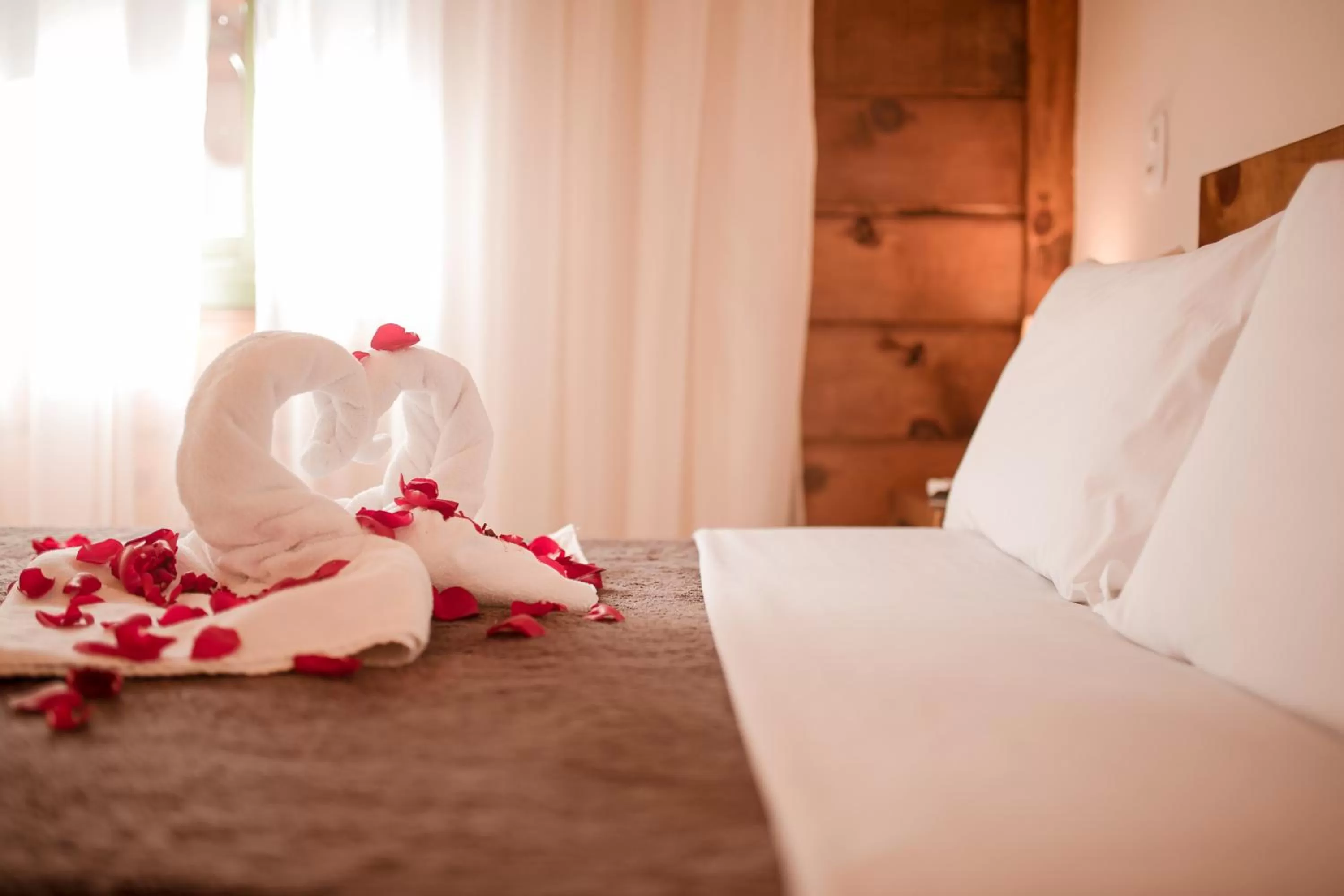 Bed in Pousada Charm Canela