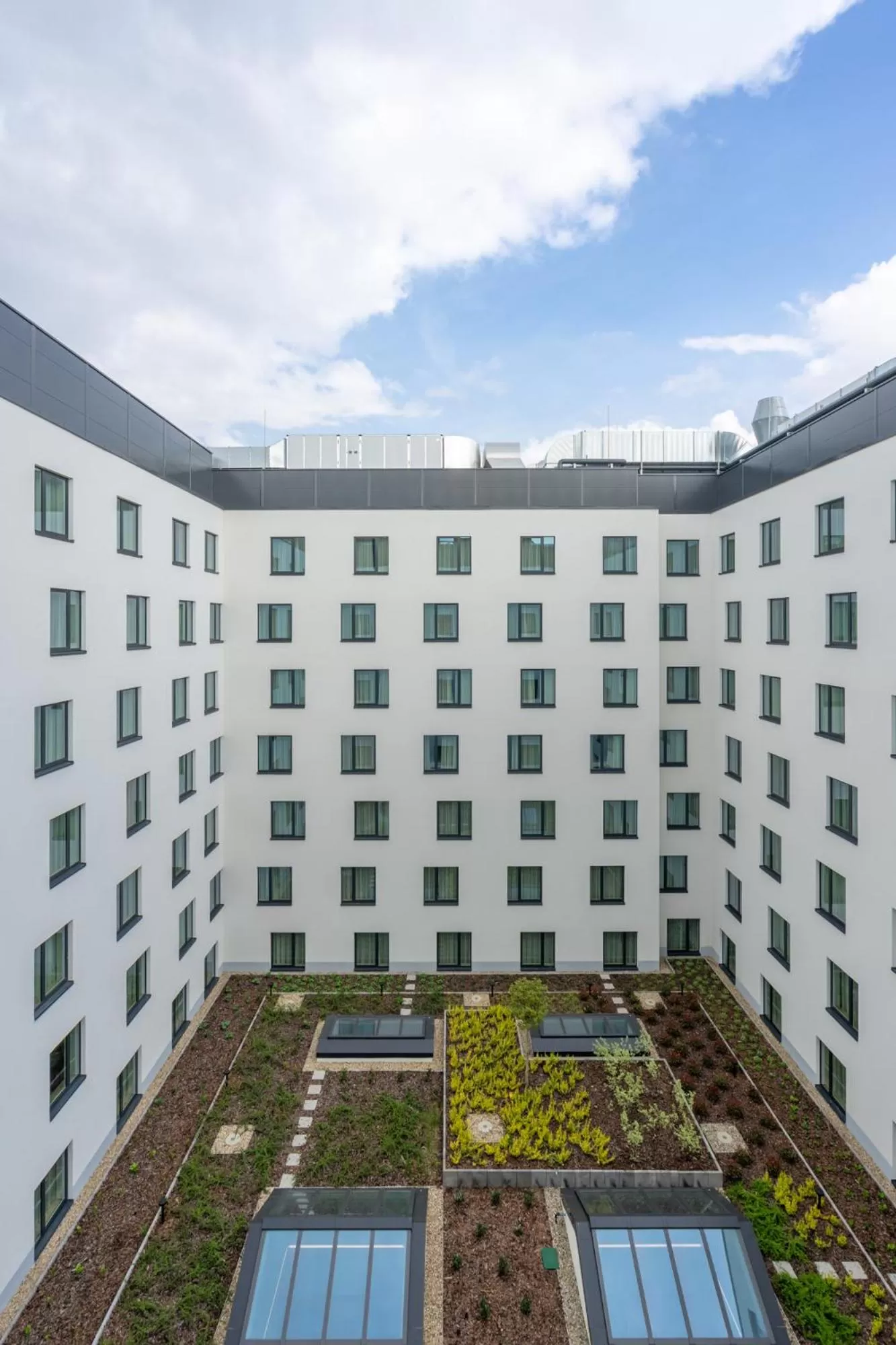 Inner courtyard view in IntercityHotel Budapest