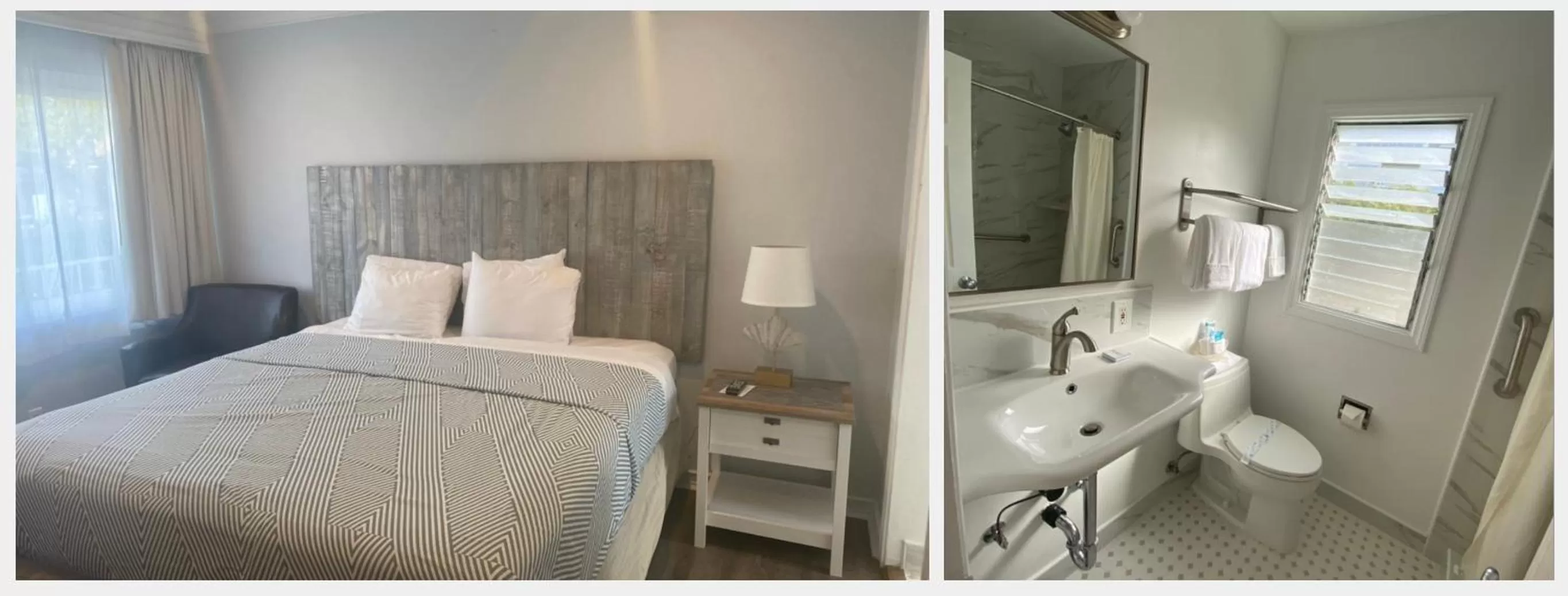 Bed in Ocean Lodge Santa Monica Beach Hotel