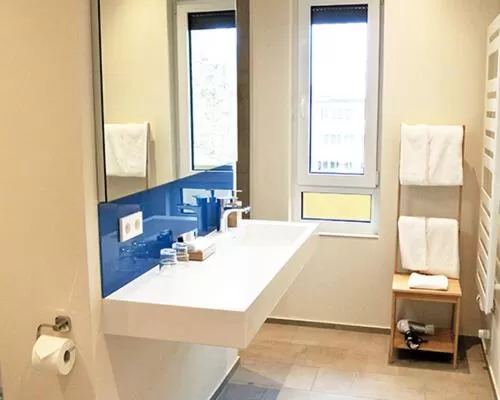 Bathroom in Bernsteinsee Hotel&Ferien