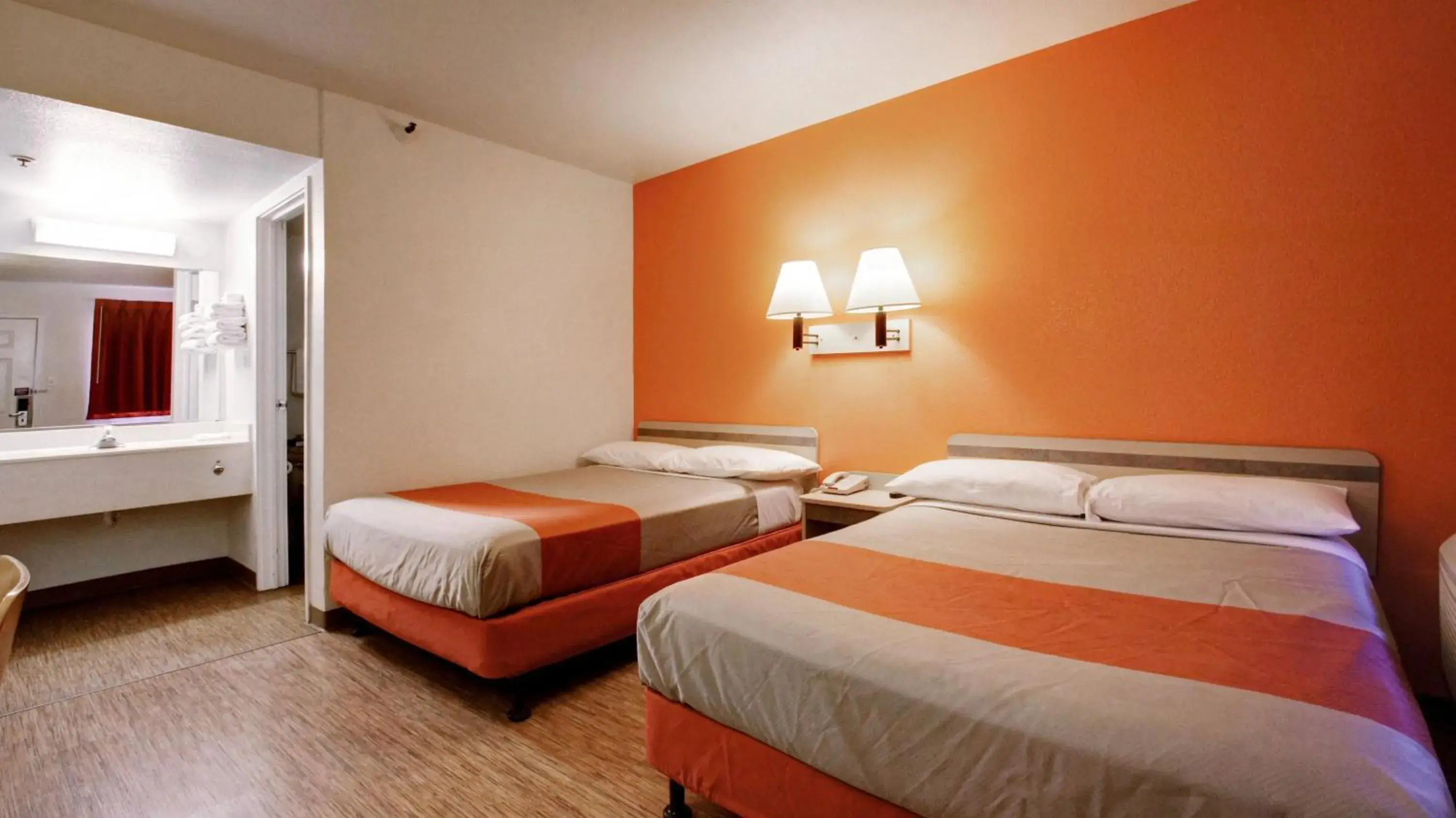 Quadruple Room with Two Queen Beds - Non Smoking in Super 8 by Wyndham Woods Cross - Salt Lake City North Quadruple Room with Two Queen Beds - Non Smoking in Super 8 by Wyndham Woods Cross - Salt Lake City North