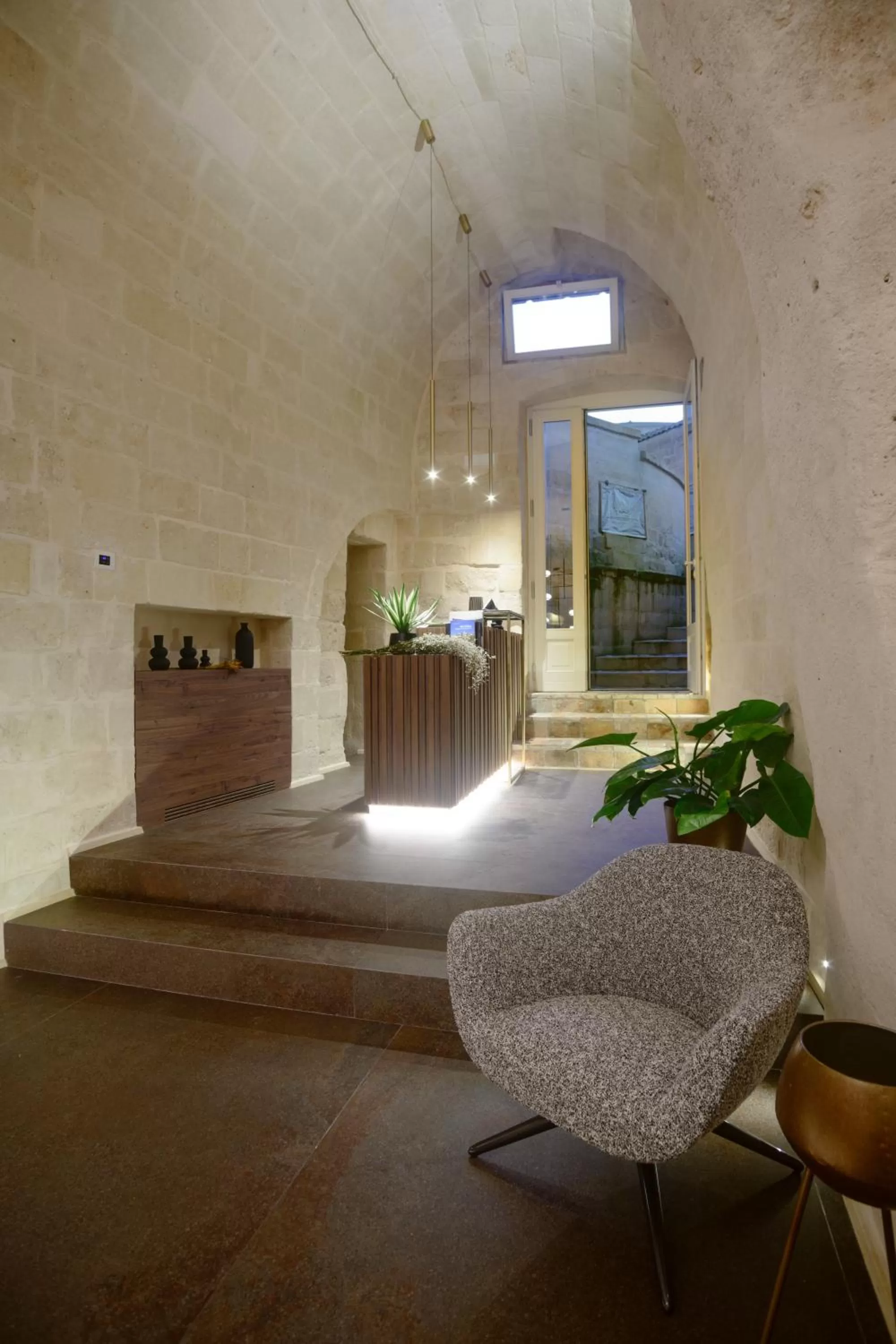 Lobby or reception in Le Malve Cave Retreat
