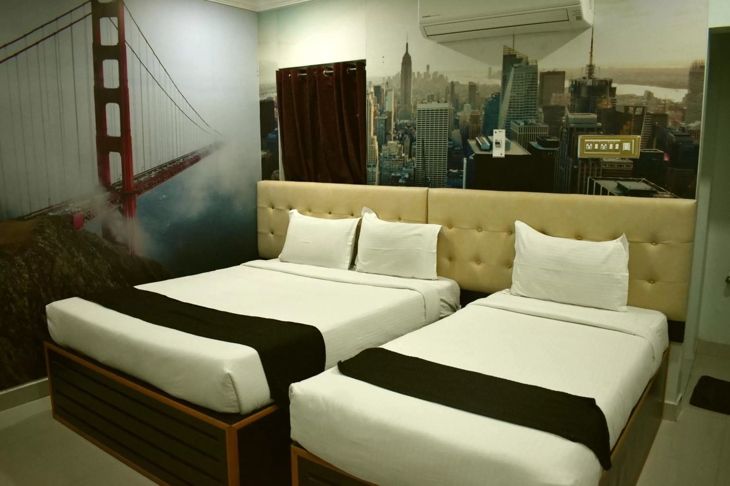 Bed in Hotel Apple Park Inn