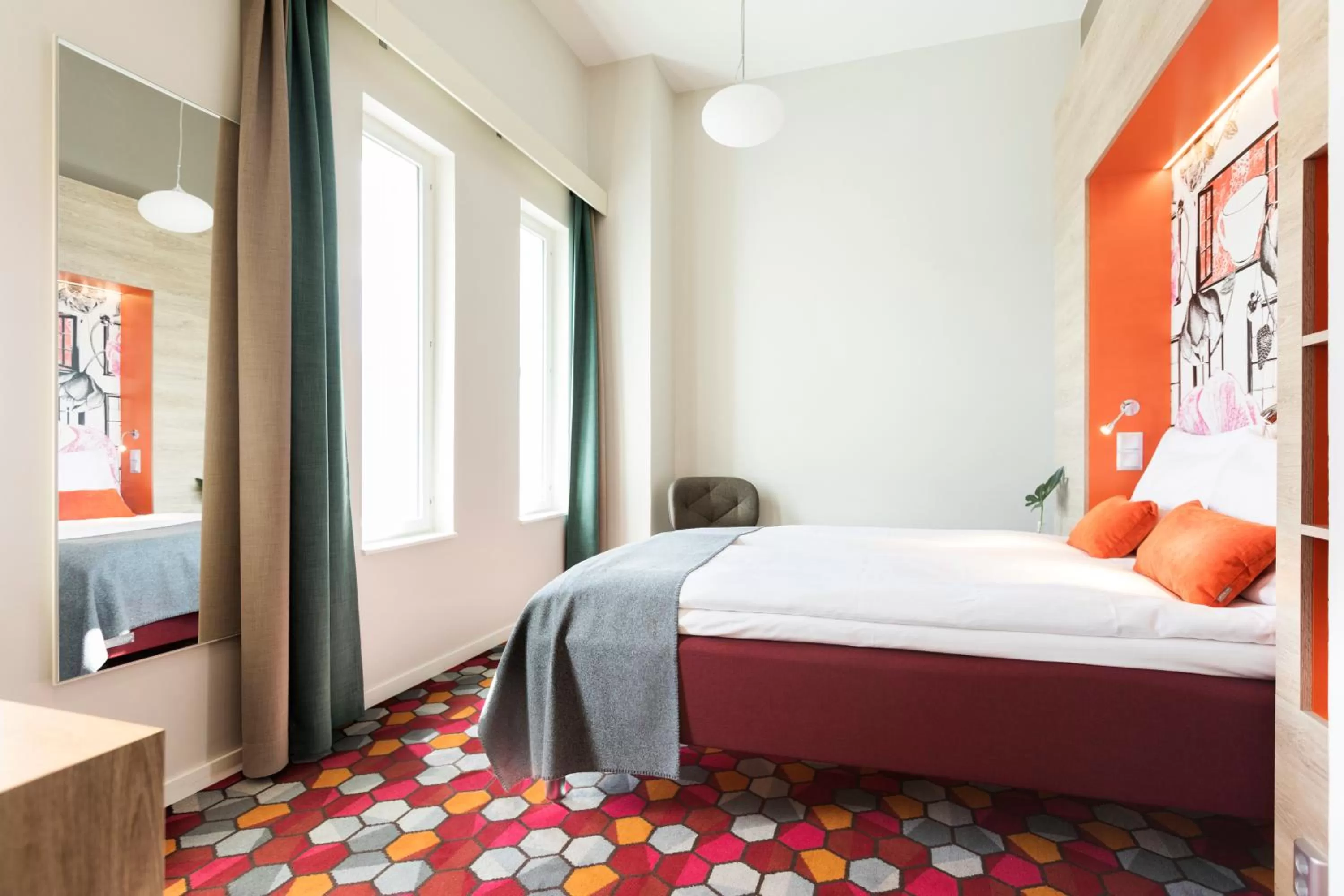 Bed in Motel L Stockholm Älvsjö